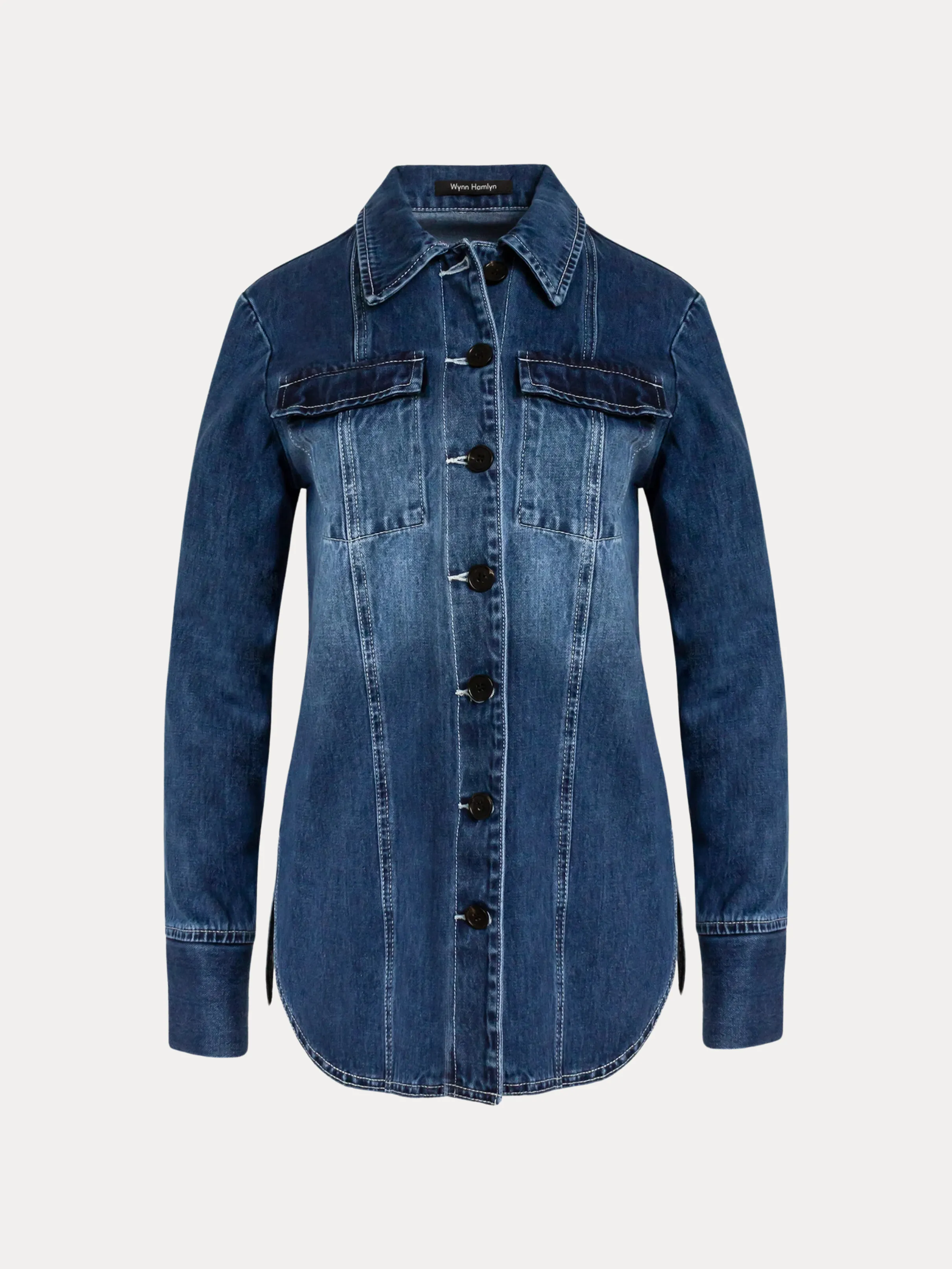 Panel Denim Shirt