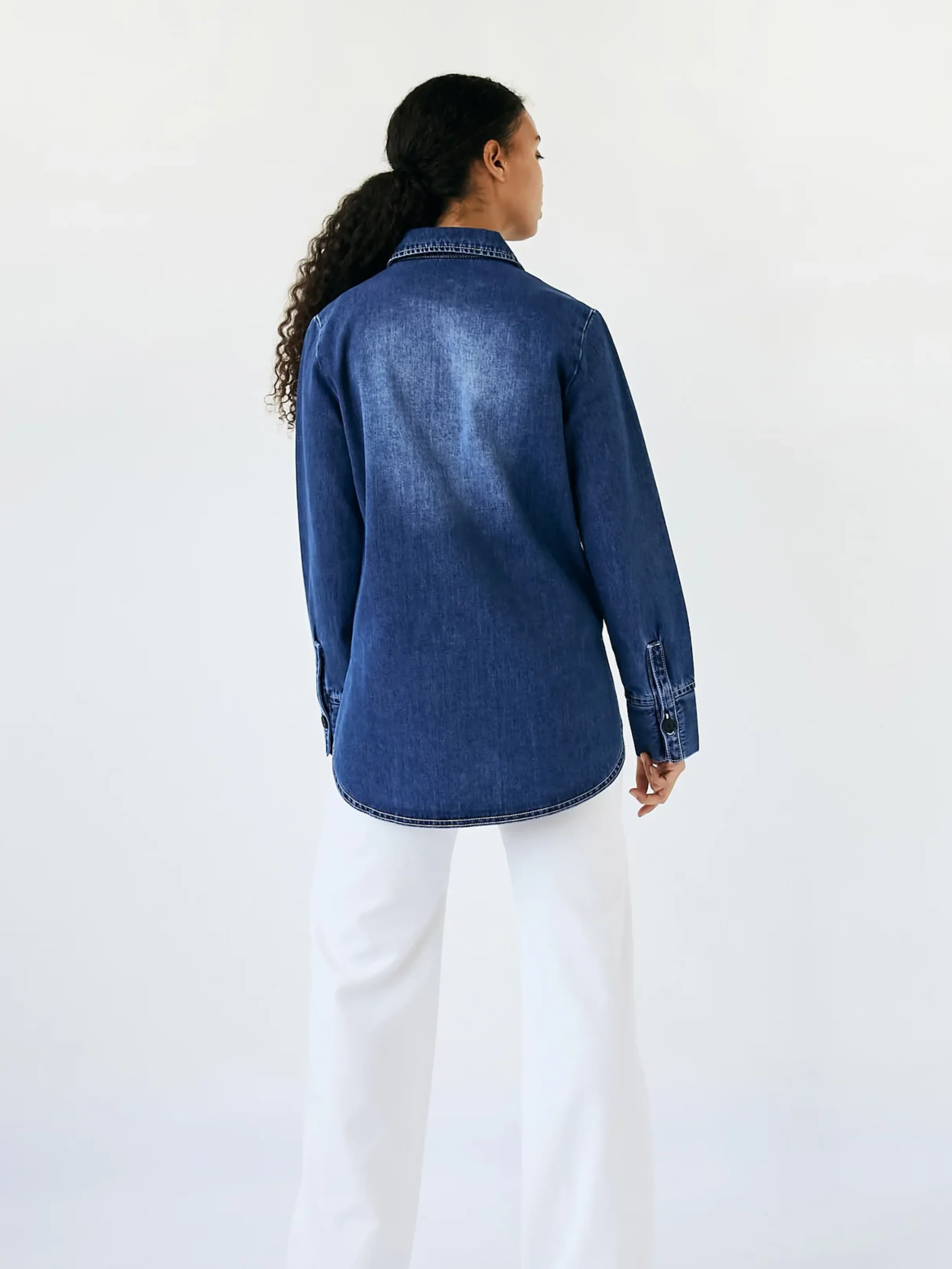 Panel Denim Shirt