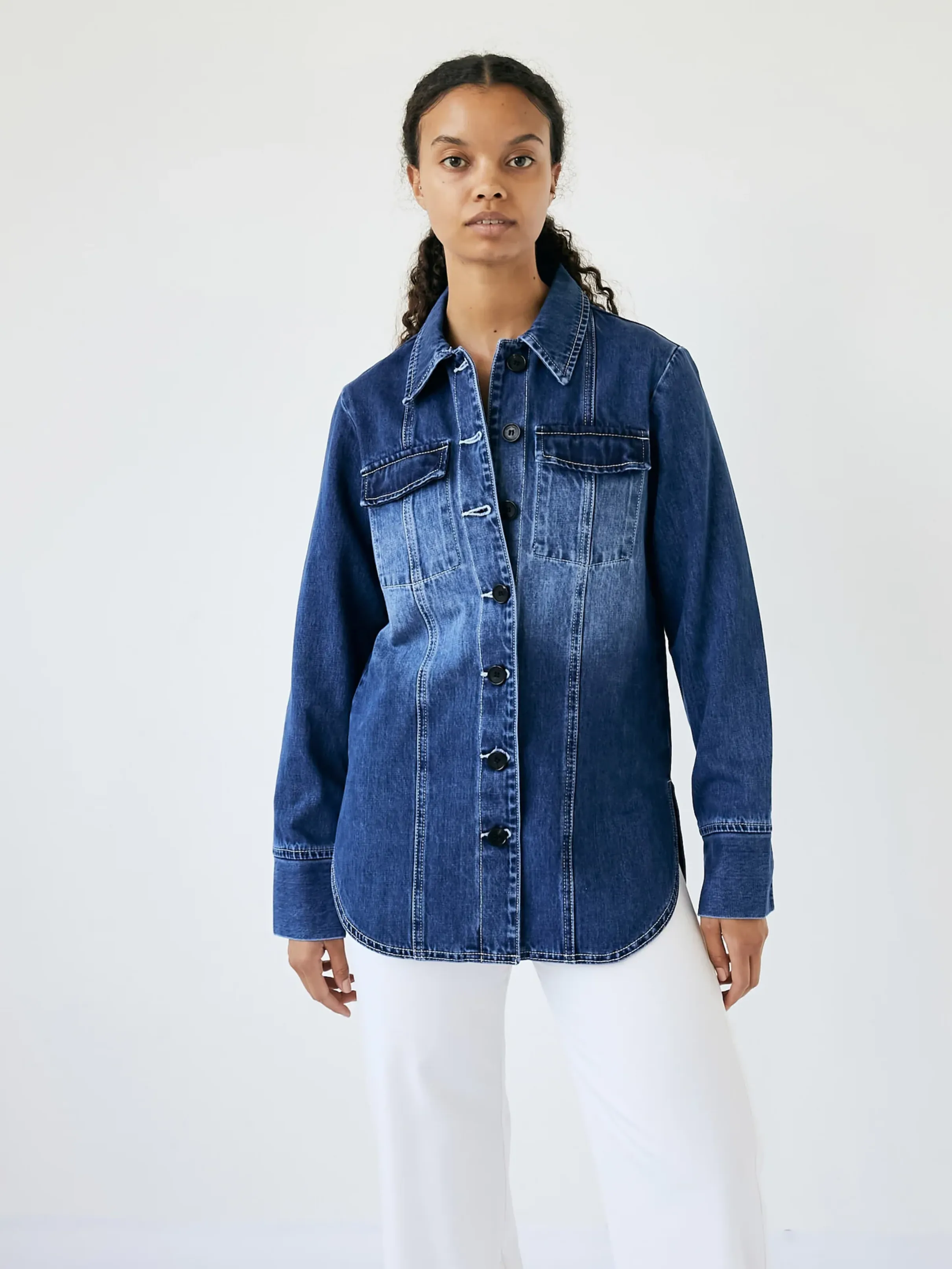 Panel Denim Shirt