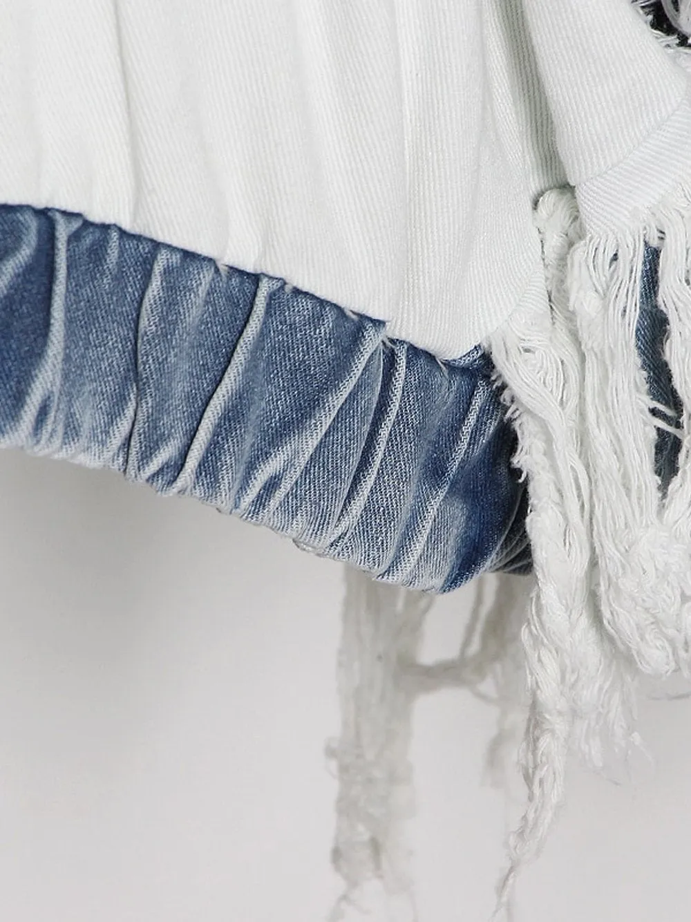 Patchwork Tassel Denim Jacket