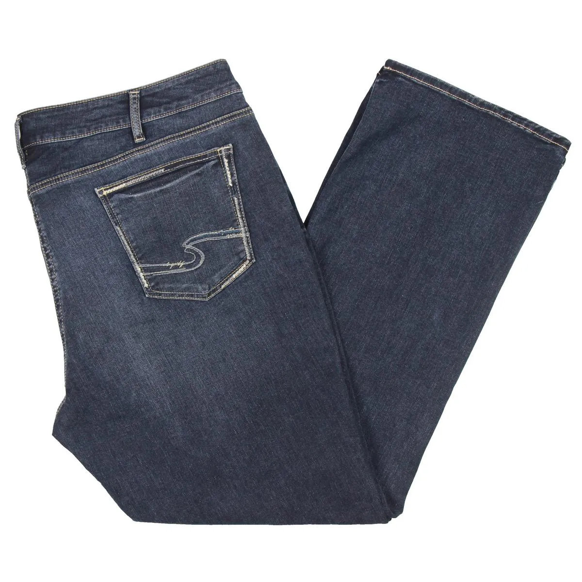 Plus Womens Mid-Rise Faded Bootcut Jeans