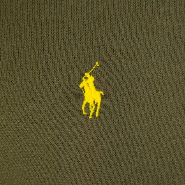 Polo Ralph Lauren Hoodie Men's Medium Dark Sage Fleece Lined Pullover APP1047