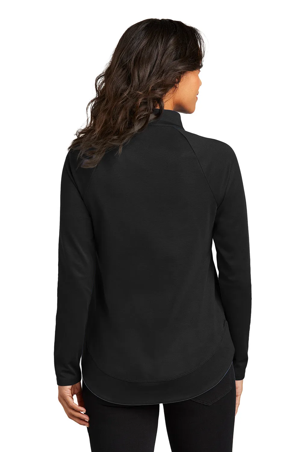 Port Authority Womens C-FREE Cypress Snag Resistant 1/4 Zip Sweatshirt - Deep Black