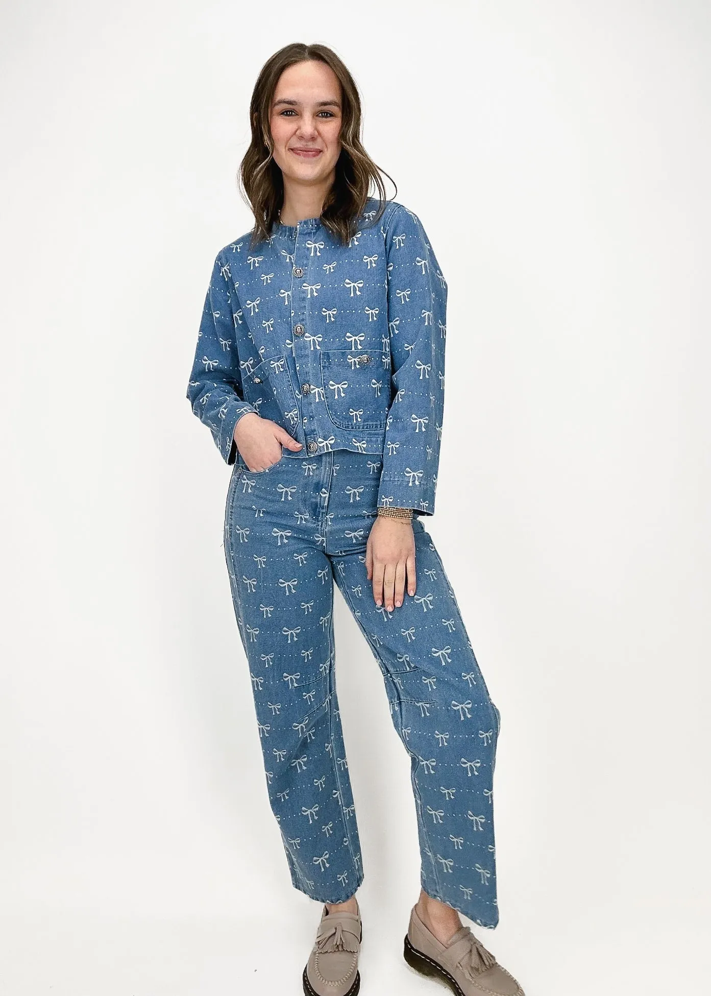 Presley Ribbon Barrel Jeans