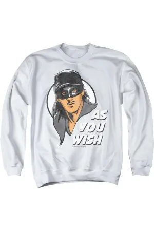 Princess Bride As You Wish Adult Crewneck Sweatshirt