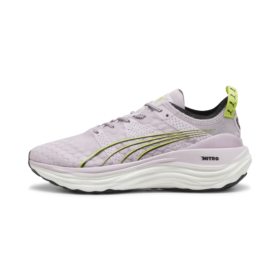Puma ForeverRun Nitro Women's  Running Shoes in Grape Mist-Puma Black-Lime Pow SS24 Shoes_Puma-Running