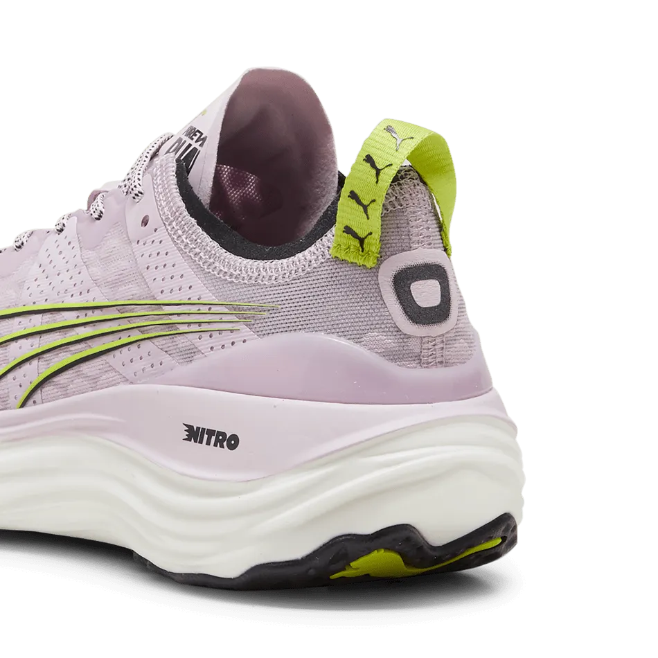 Puma ForeverRun Nitro Women's  Running Shoes in Grape Mist-Puma Black-Lime Pow SS24 Shoes_Puma-Running