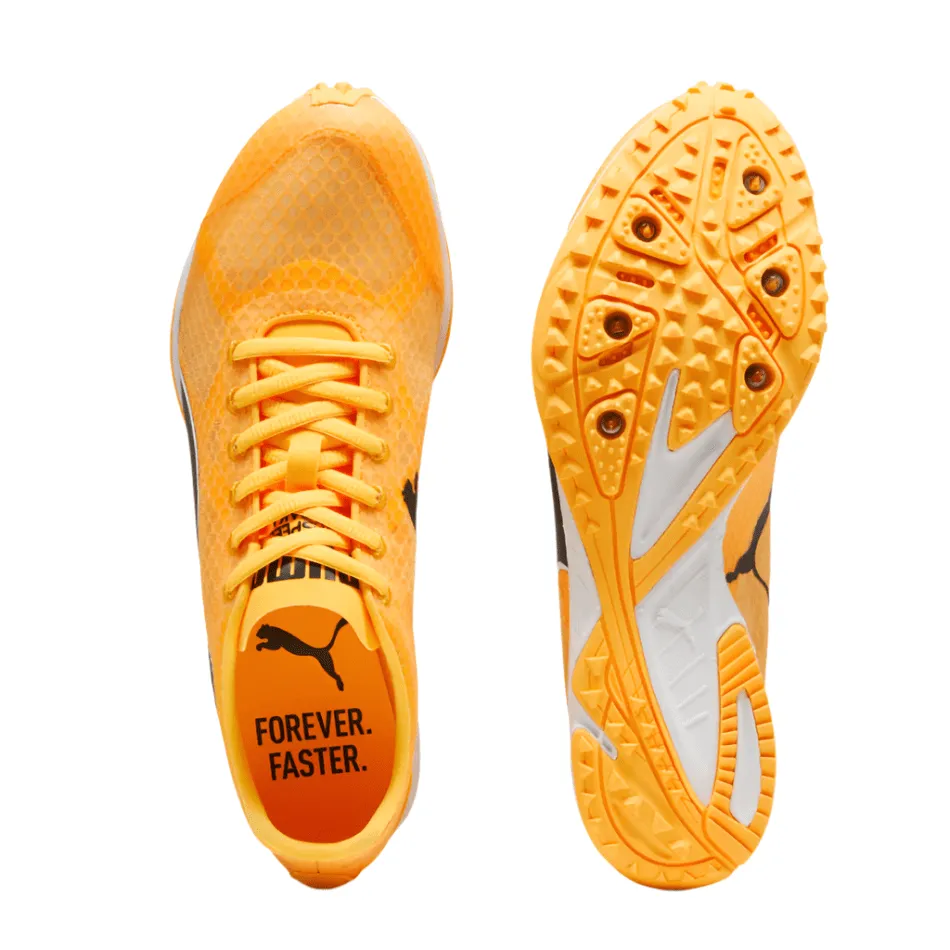 Puma Unisex EvoSpeed Haraka 8 Running Shoes in Sunstream/PUMA Black/PUMA White SS25 Shoes_Puma-Running