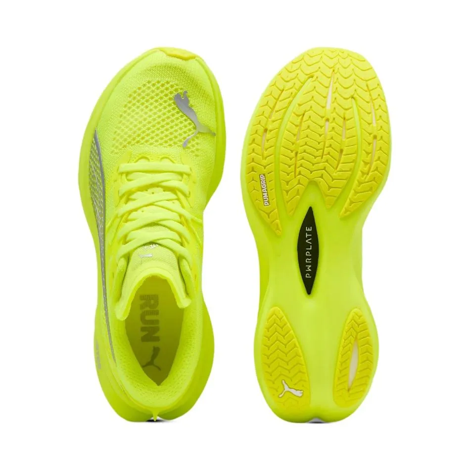 Puma Women's Deviate NITRO 3 Running Shoes in Yellow Alert/PUMA Silver SS25 Shoes_Puma-Running