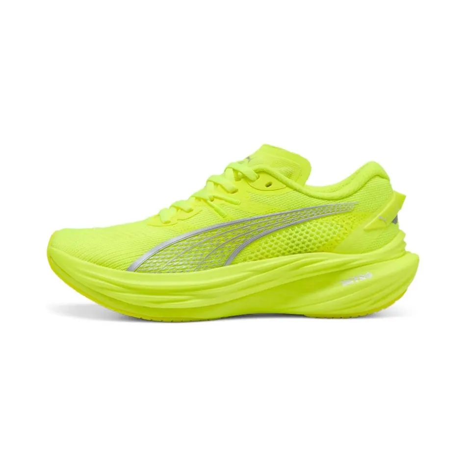 Puma Women's Deviate NITRO 3 Running Shoes in Yellow Alert/PUMA Silver SS25 Shoes_Puma-Running