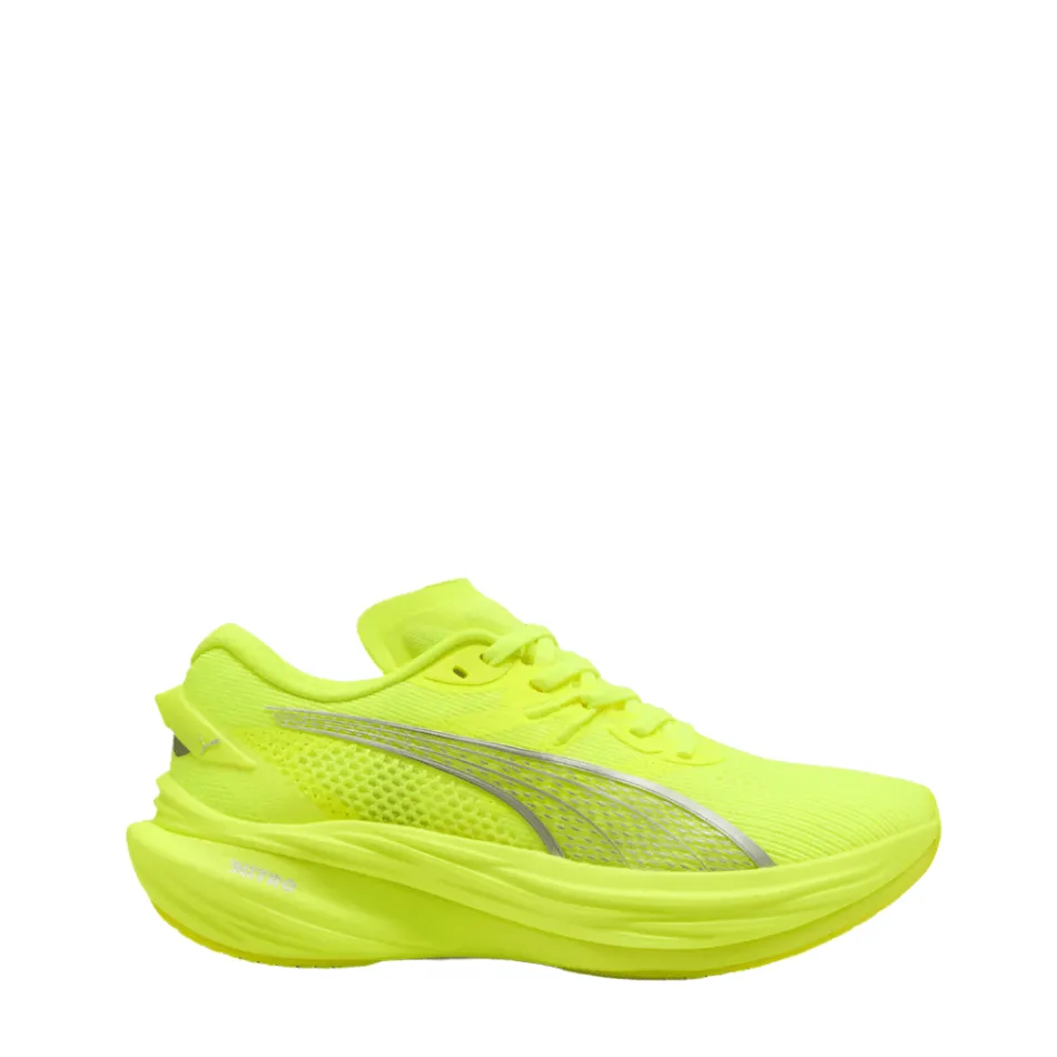 Puma Women's Deviate NITRO 3 Running Shoes in Yellow Alert/PUMA Silver SS25 Shoes_Puma-Running