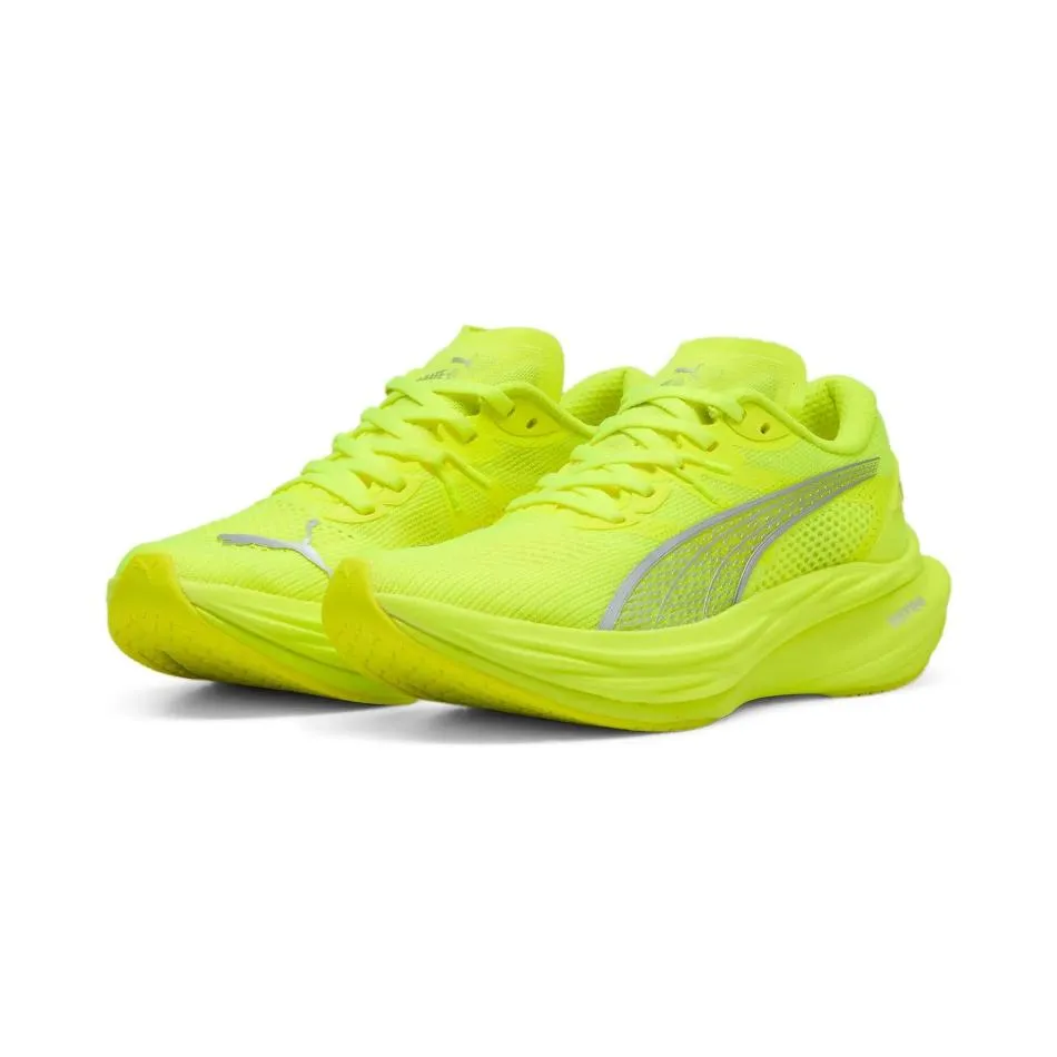 Puma Women's Deviate NITRO 3 Running Shoes in Yellow Alert/PUMA Silver SS25 Shoes_Puma-Running