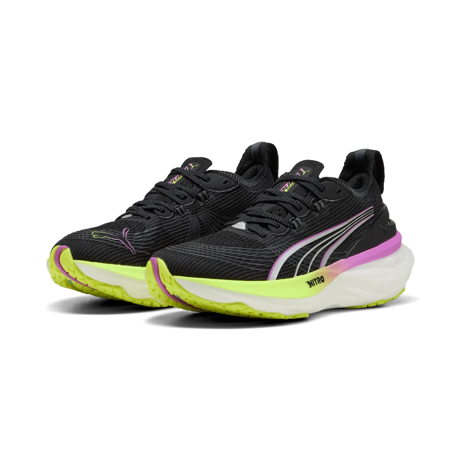 Puma Women's ForeverRun NITRO 2 Running Shoes in Puma Black/Pure Magneta SS25 Shoes_Puma-Running