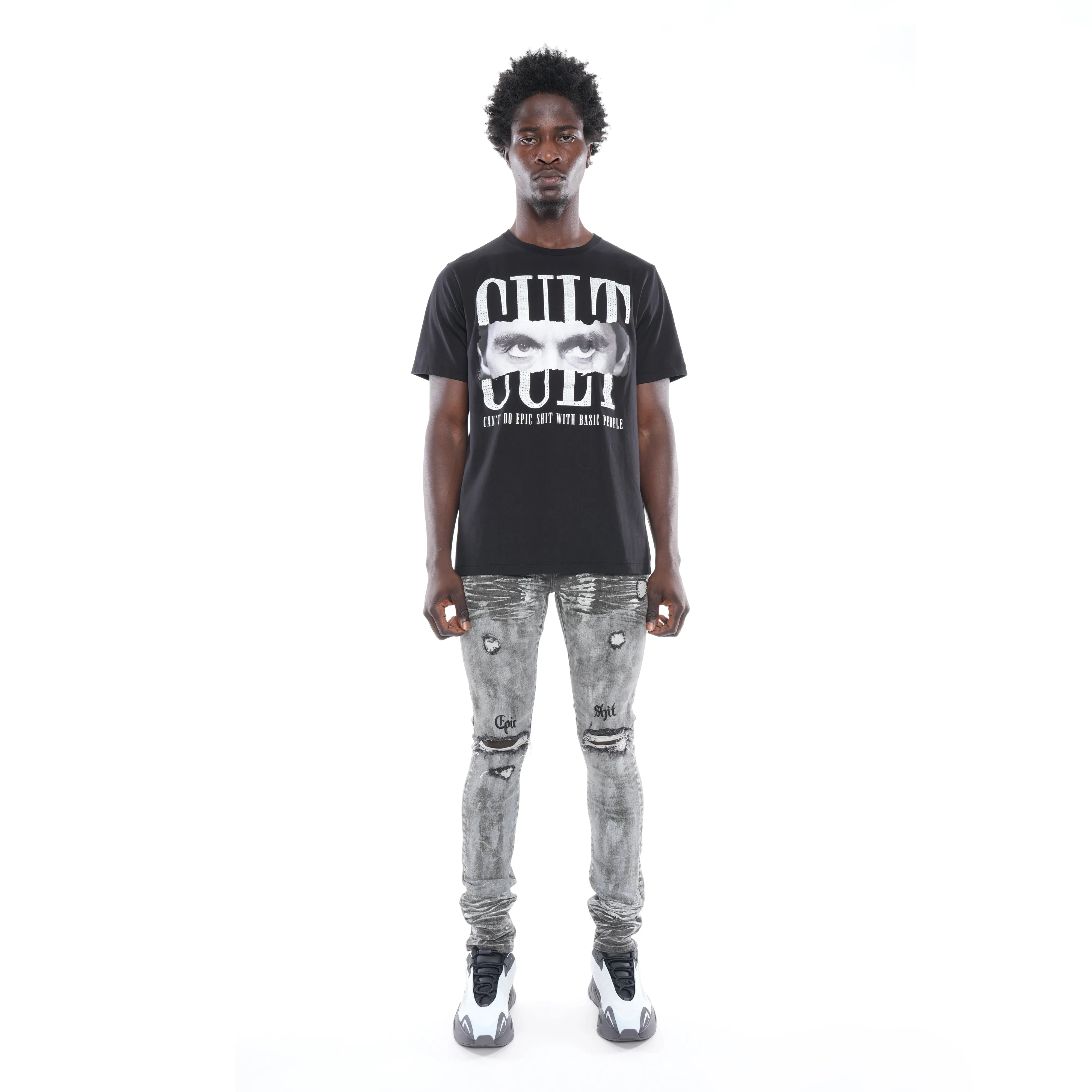 Punk Super Skinny Belted Stretch