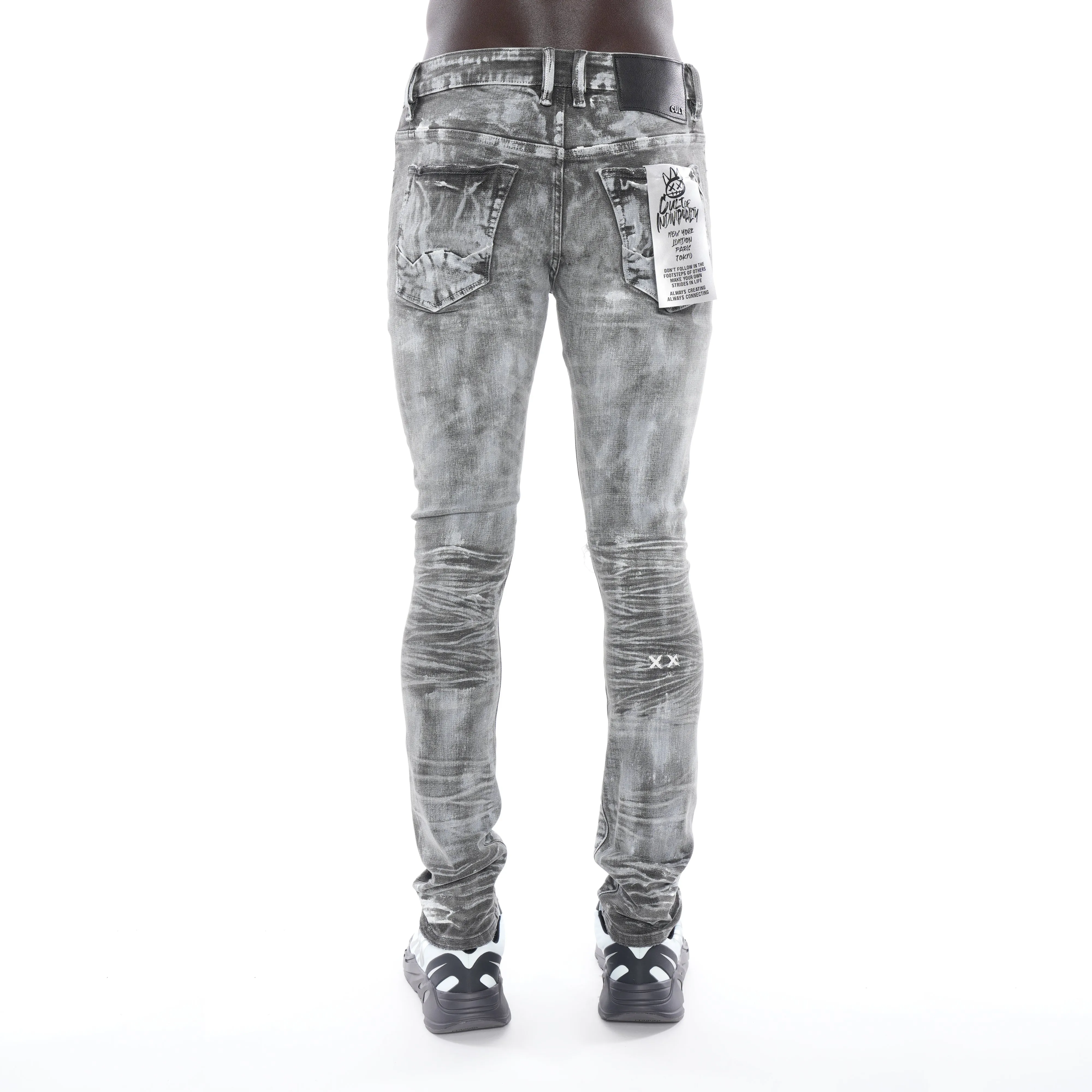 Punk Super Skinny Belted Stretch