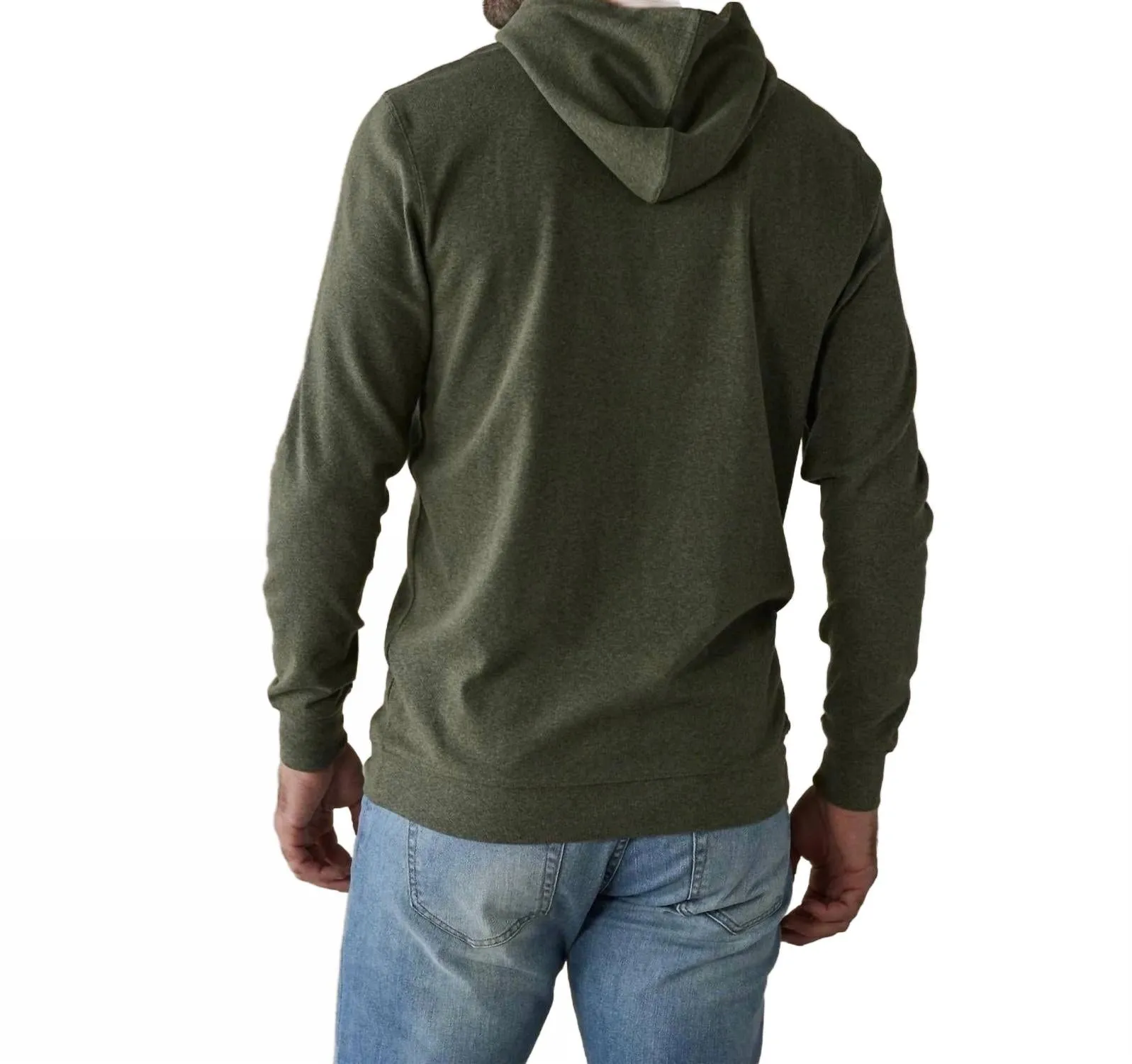 Puremeso Essential Hoodie In Oak Moss