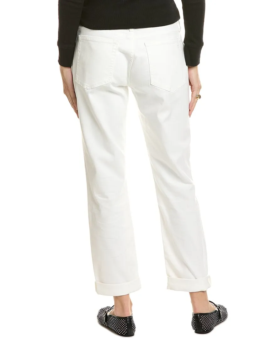 rag & bone Dylan Low-Rise White Slim Boyfriend Jean