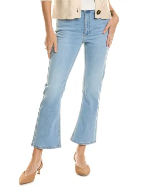 rag & bone Piper Mid-Rise Light Wash Crop Bootcut Jean