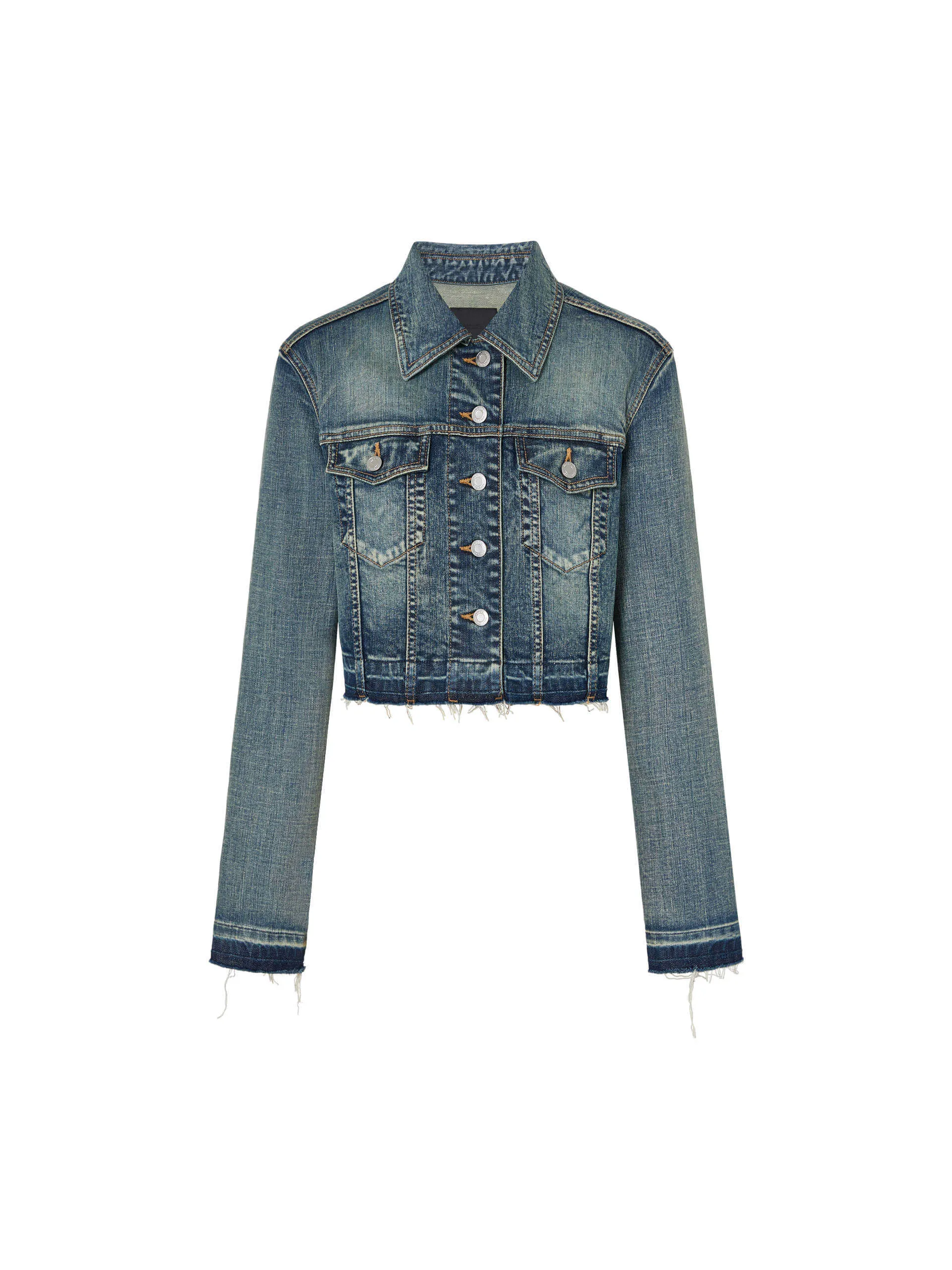 Raw Hem Denim Jacket