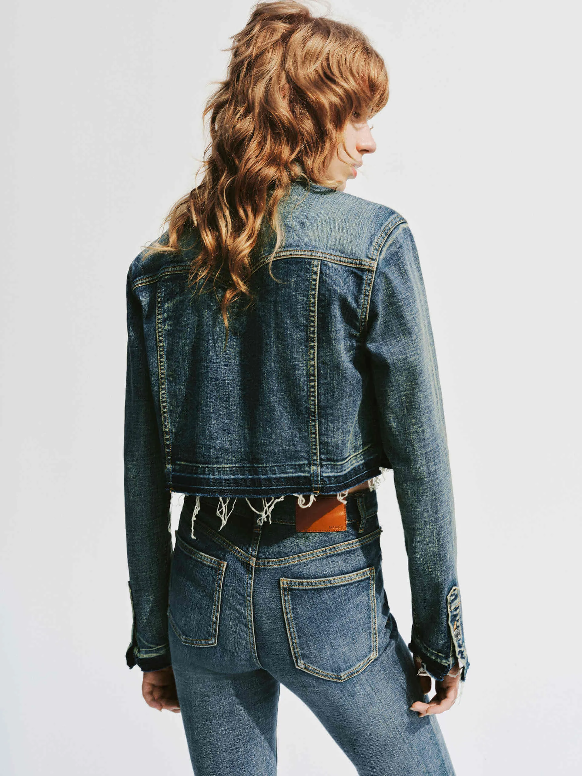 Raw Hem Denim Jacket