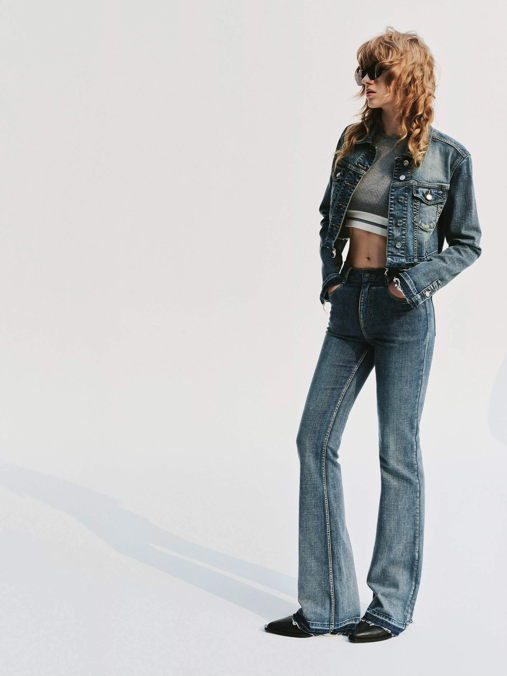 Raw Hem Denim Jacket