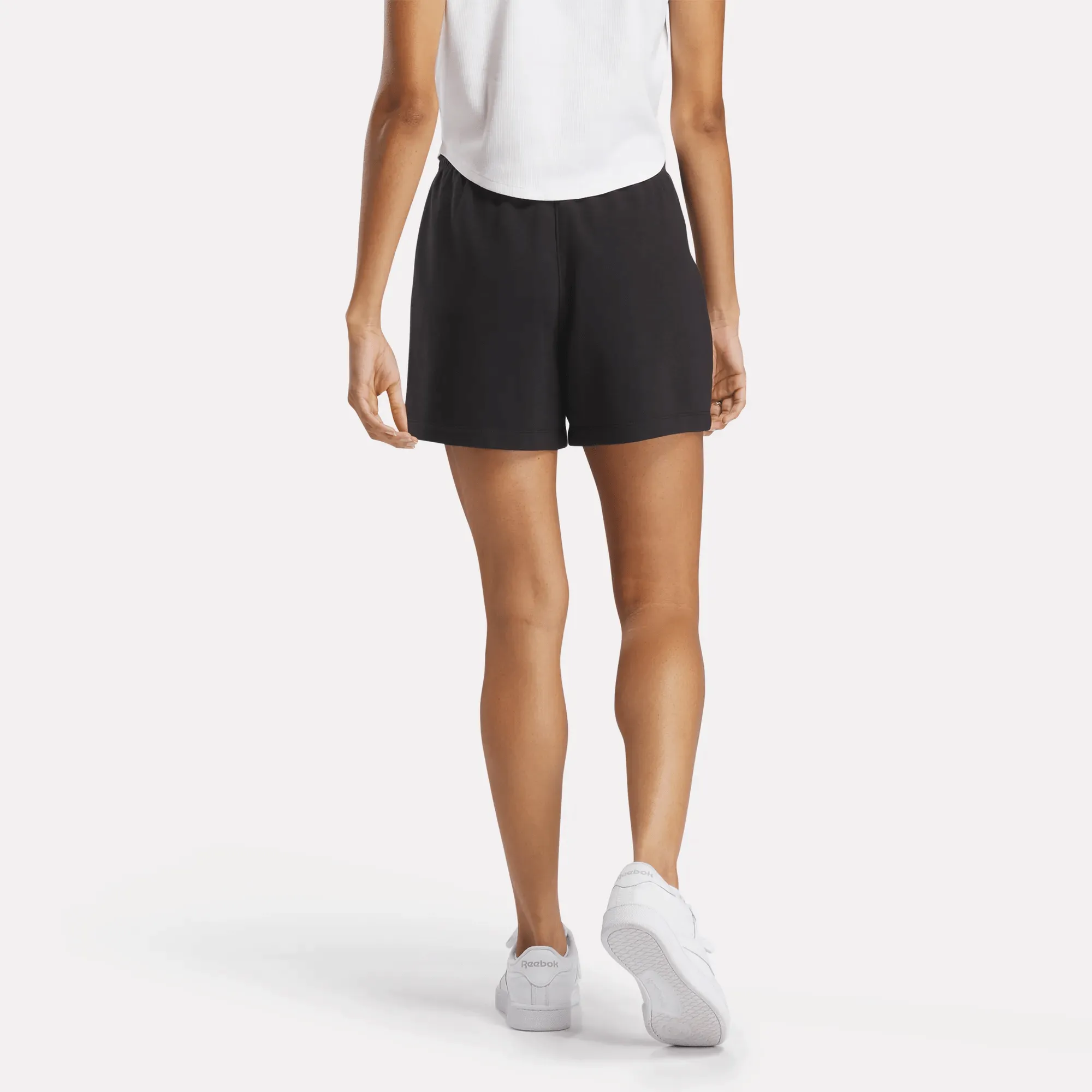 Reebok Shoes Women's Identity Small Logo French Terry Shorts 4"