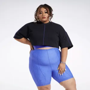 Reebok Women's Cardi B Crop T-Shirt (Plus Size) Black Reebok