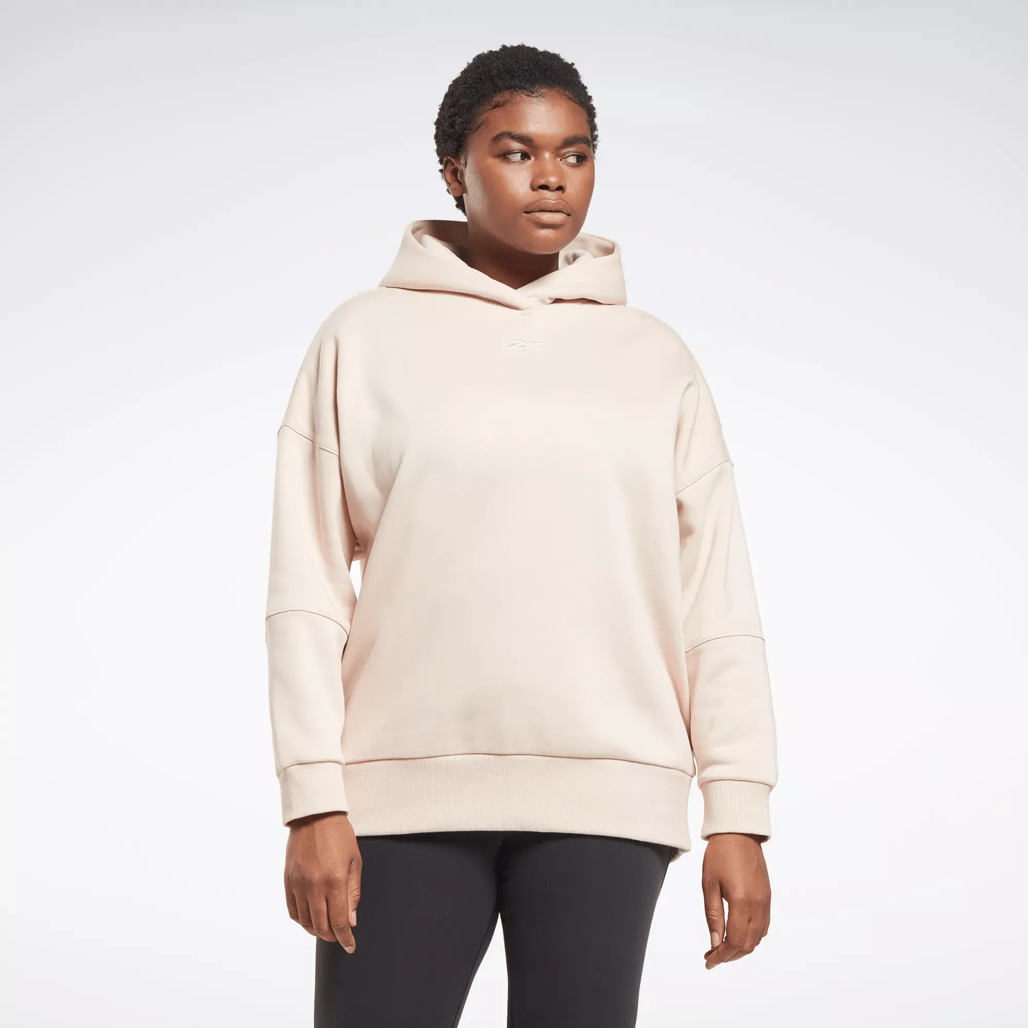 Reebok Women's Studio Recycled Oversize Hoodie (Plus Size) Beige Reebok