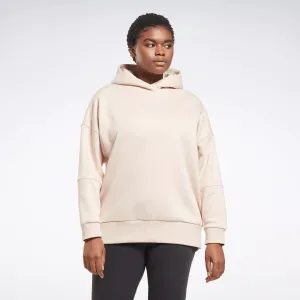 Reebok Women's Studio Recycled Oversize Hoodie (Plus Size) Beige Reebok