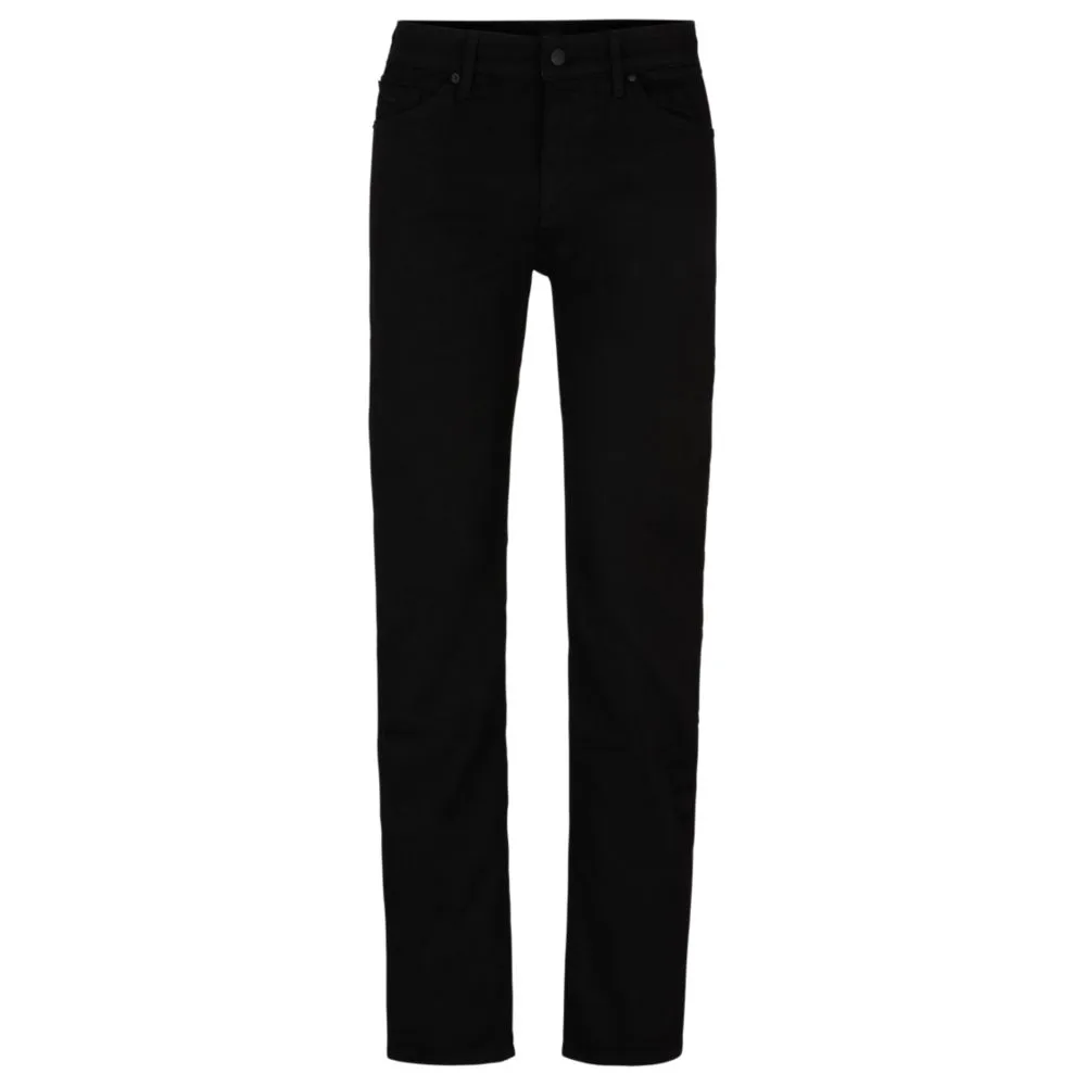 Regular-fit jeans in black-black Italian denim
