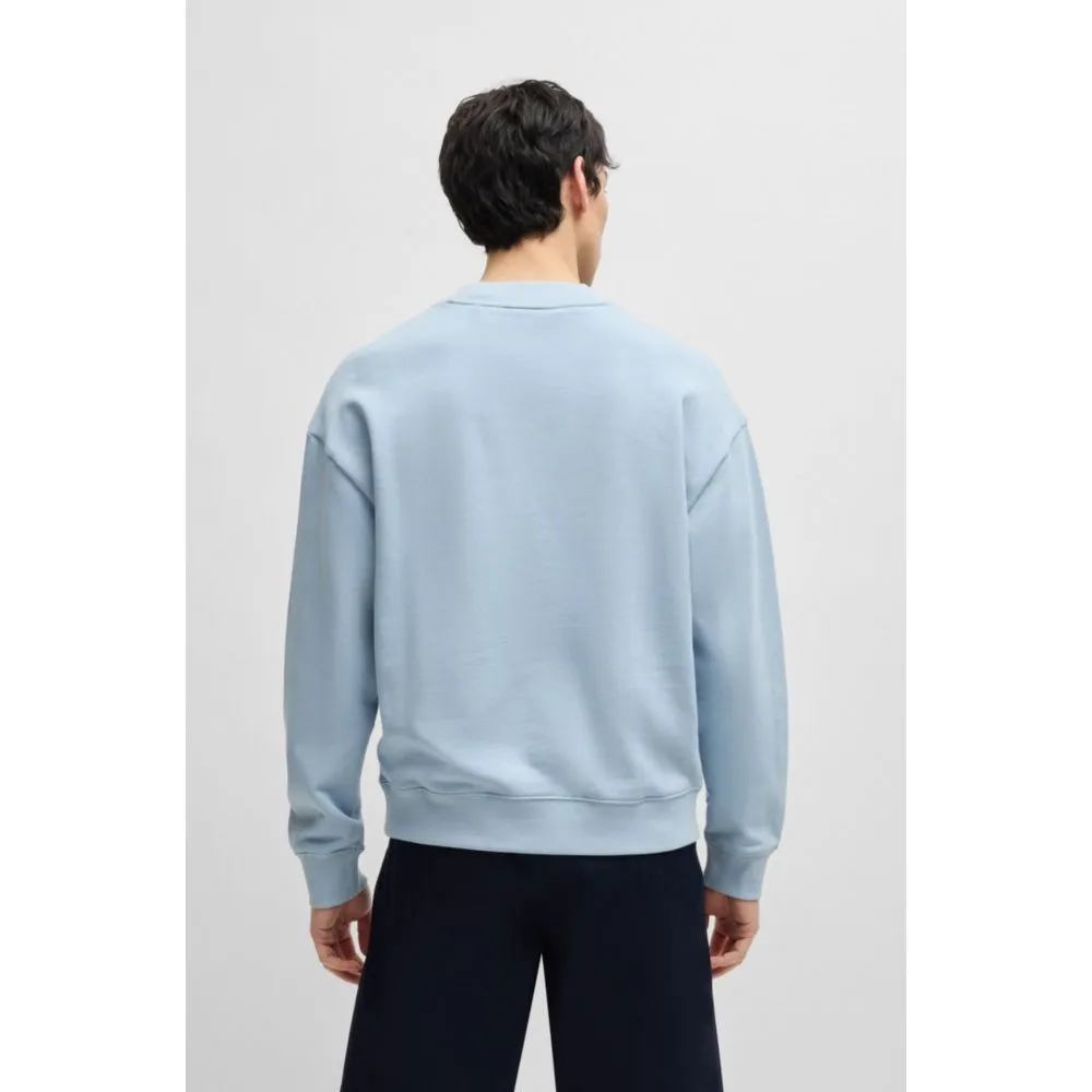 Relaxed-fit sweatshirt in cotton terry with logo print