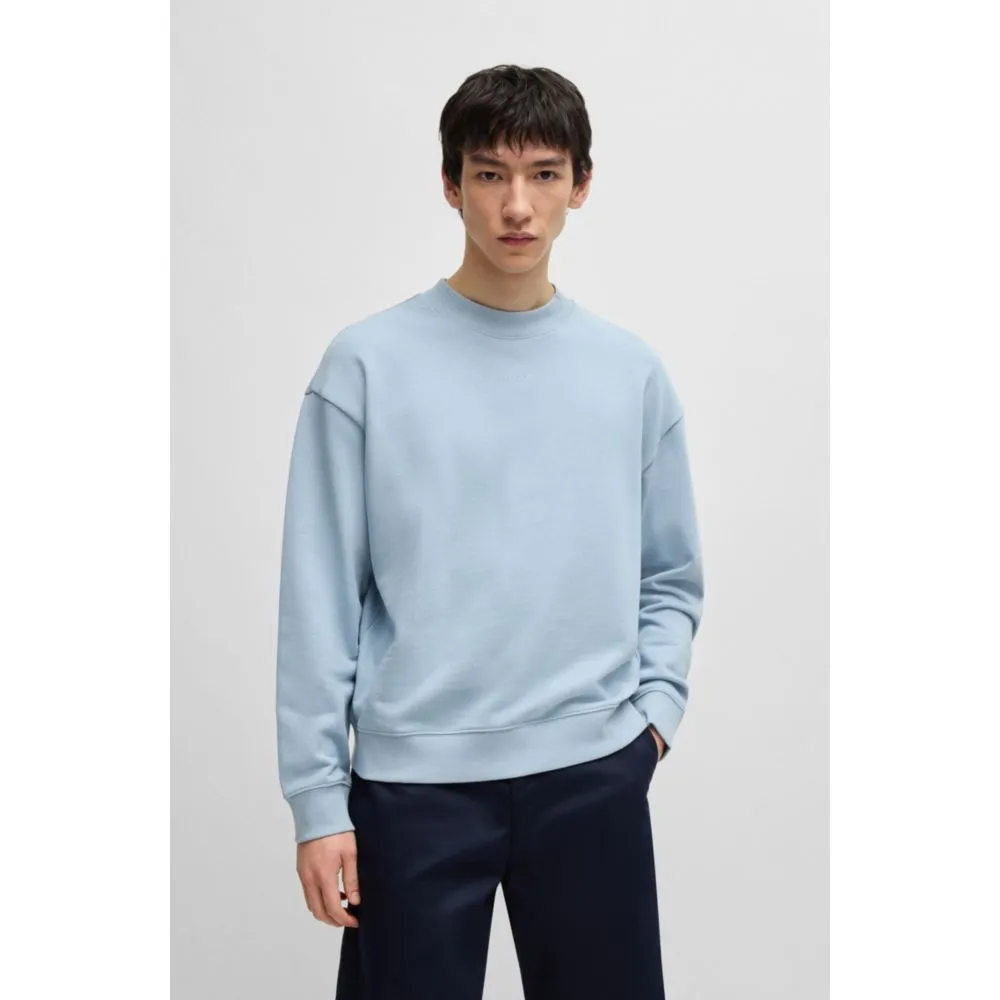 Relaxed-fit sweatshirt in cotton terry with logo print
