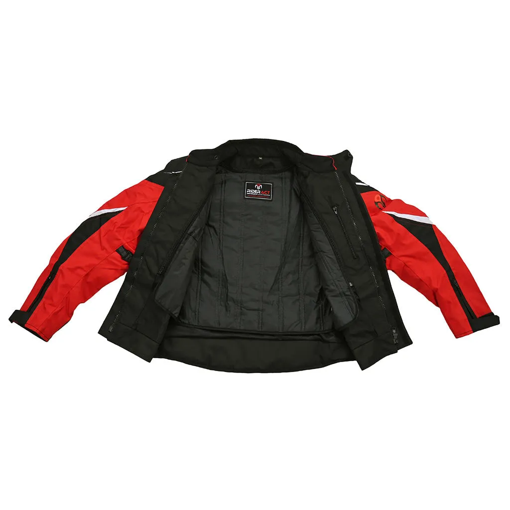 RIDERACT® Waterproof Motorcycle Jacket Evolve Textile Motorbike Jacket