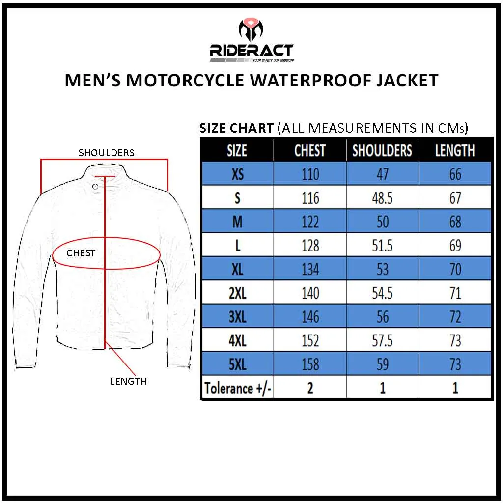 RIDERACT® Waterproof Motorcycle Jacket Evolve Textile Motorbike Jacket
