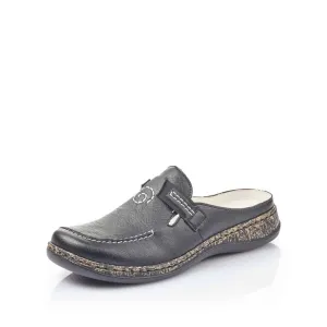 Rieker Shoes 46393-00 Black Mule