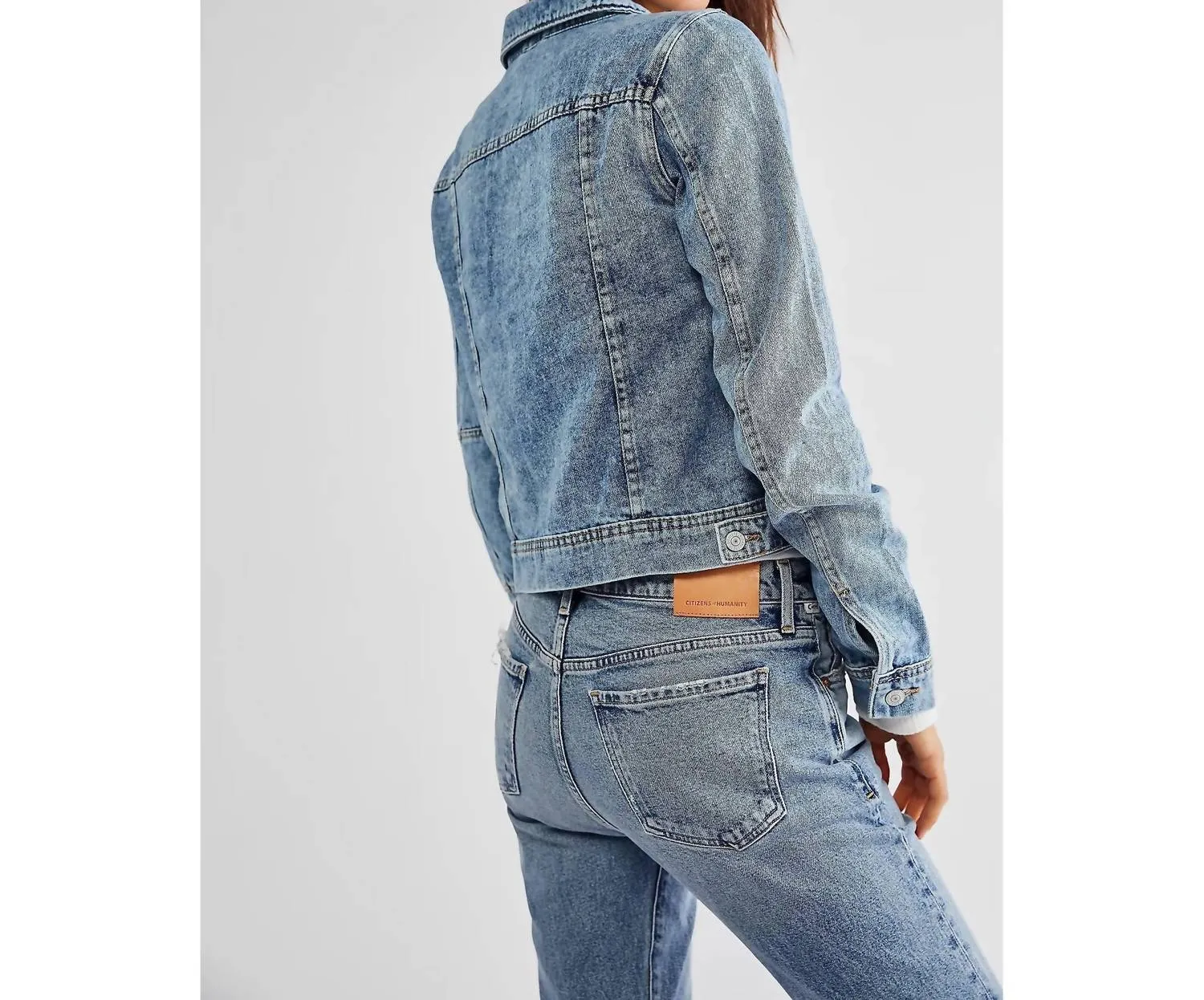 Rumors Denim Jacket In Light Indigo
