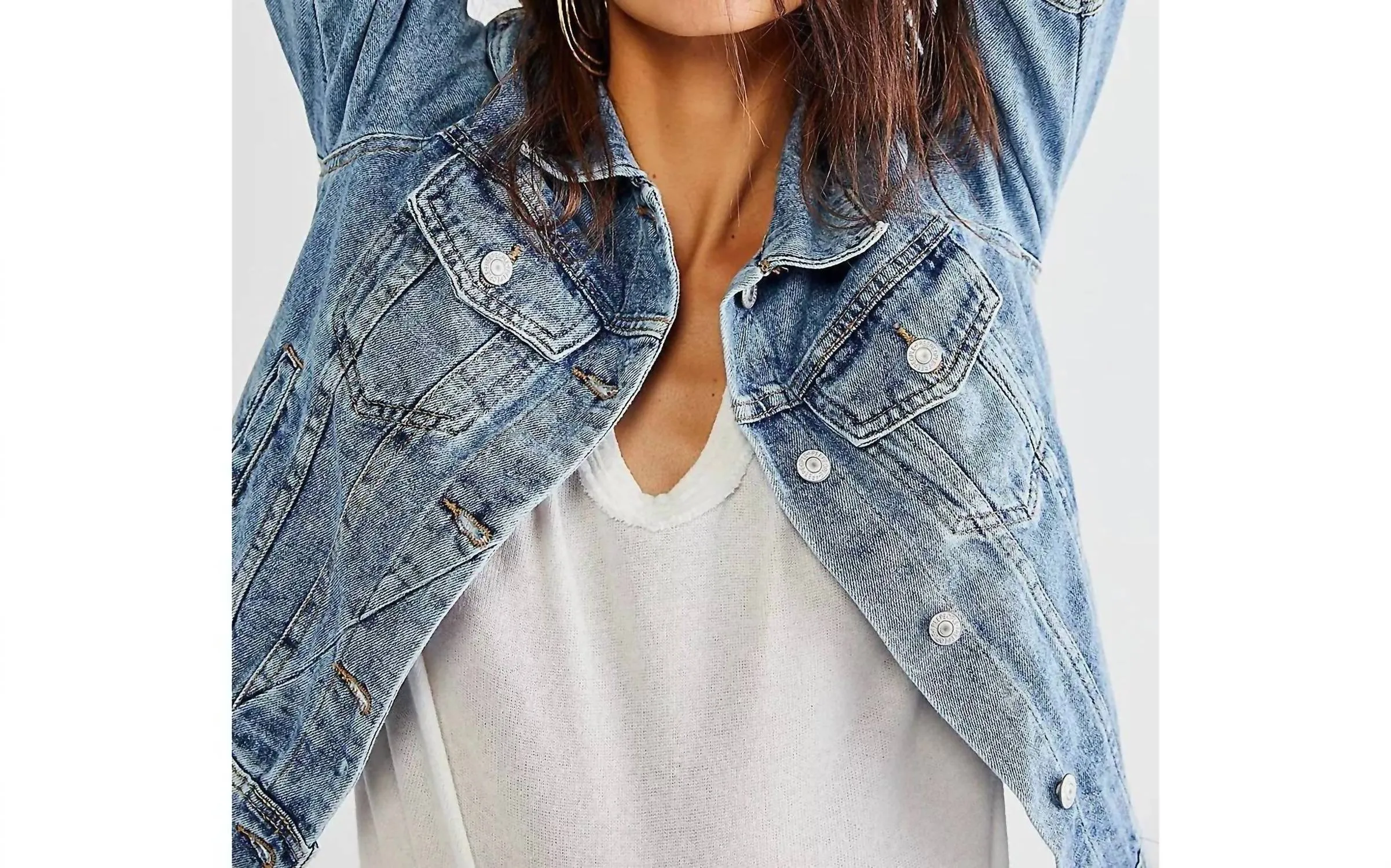 Rumors Denim Jacket In Light Indigo