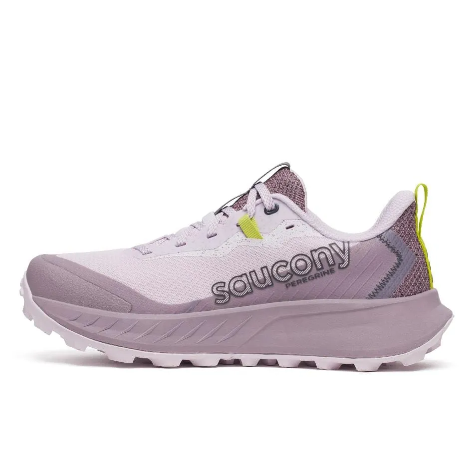 Saucony Women's Peregrine 15 Trail Running Shoes in Bloom/Quail SS25 Shoes_Saucony