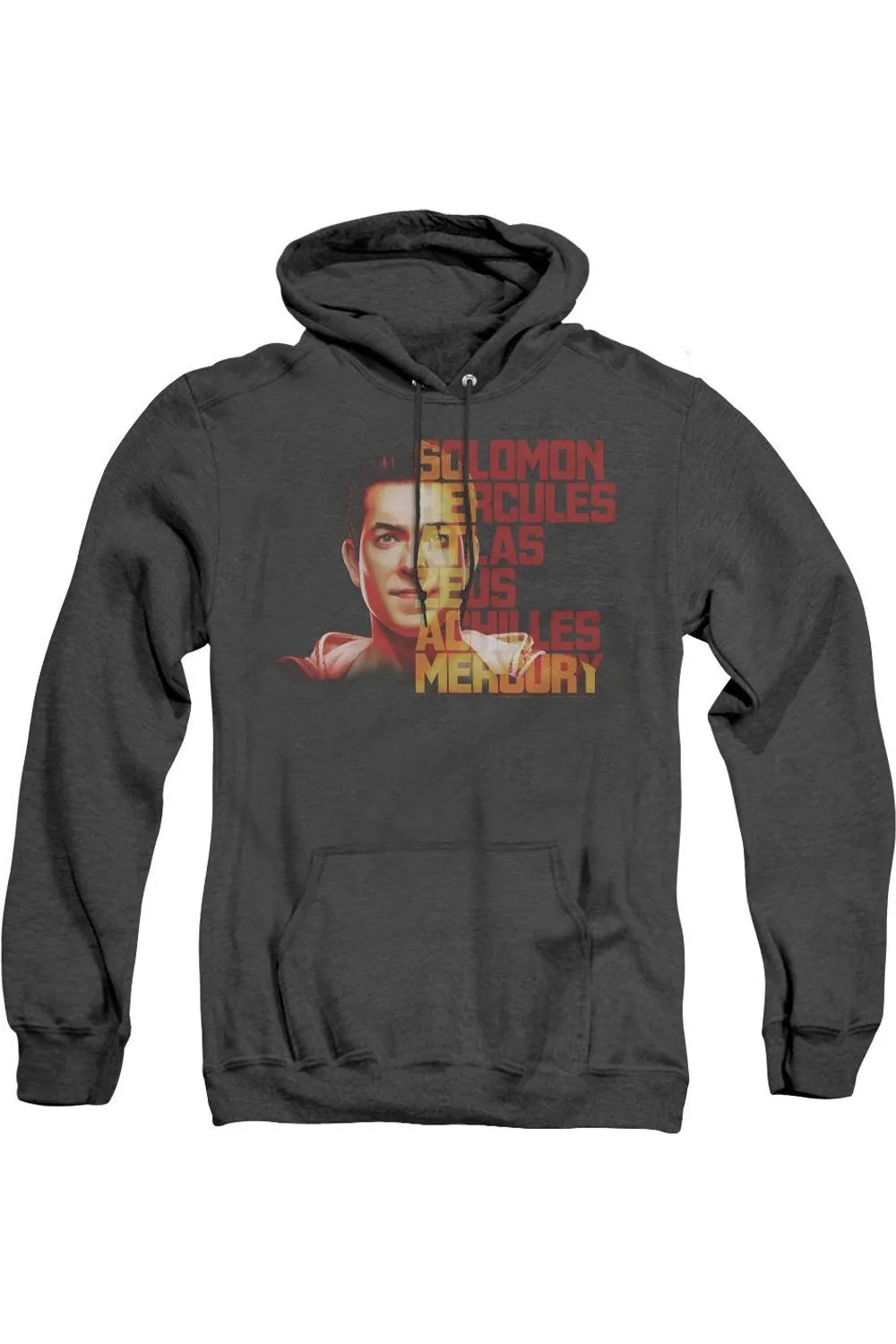 Shazam Movie Shazam Hope Adult Heather Hoodie / Hooded Sweatshirt