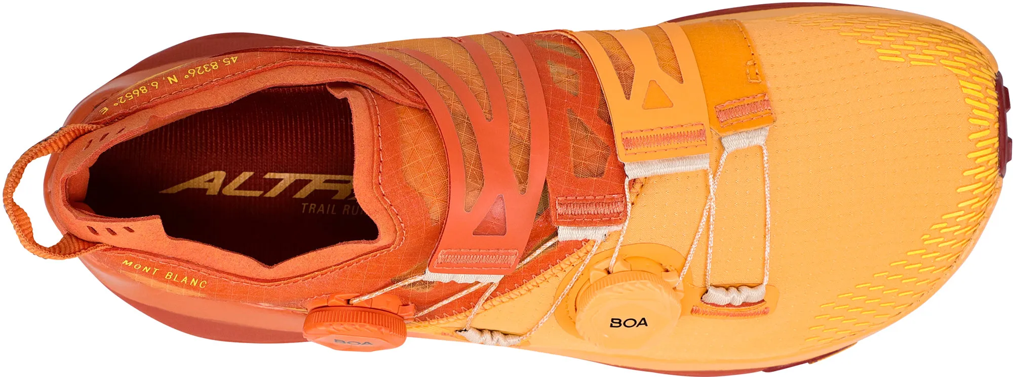 Shoes Altra  Women Altra Mont Blanc BOA Womens Trail Running Shoes - Orange
