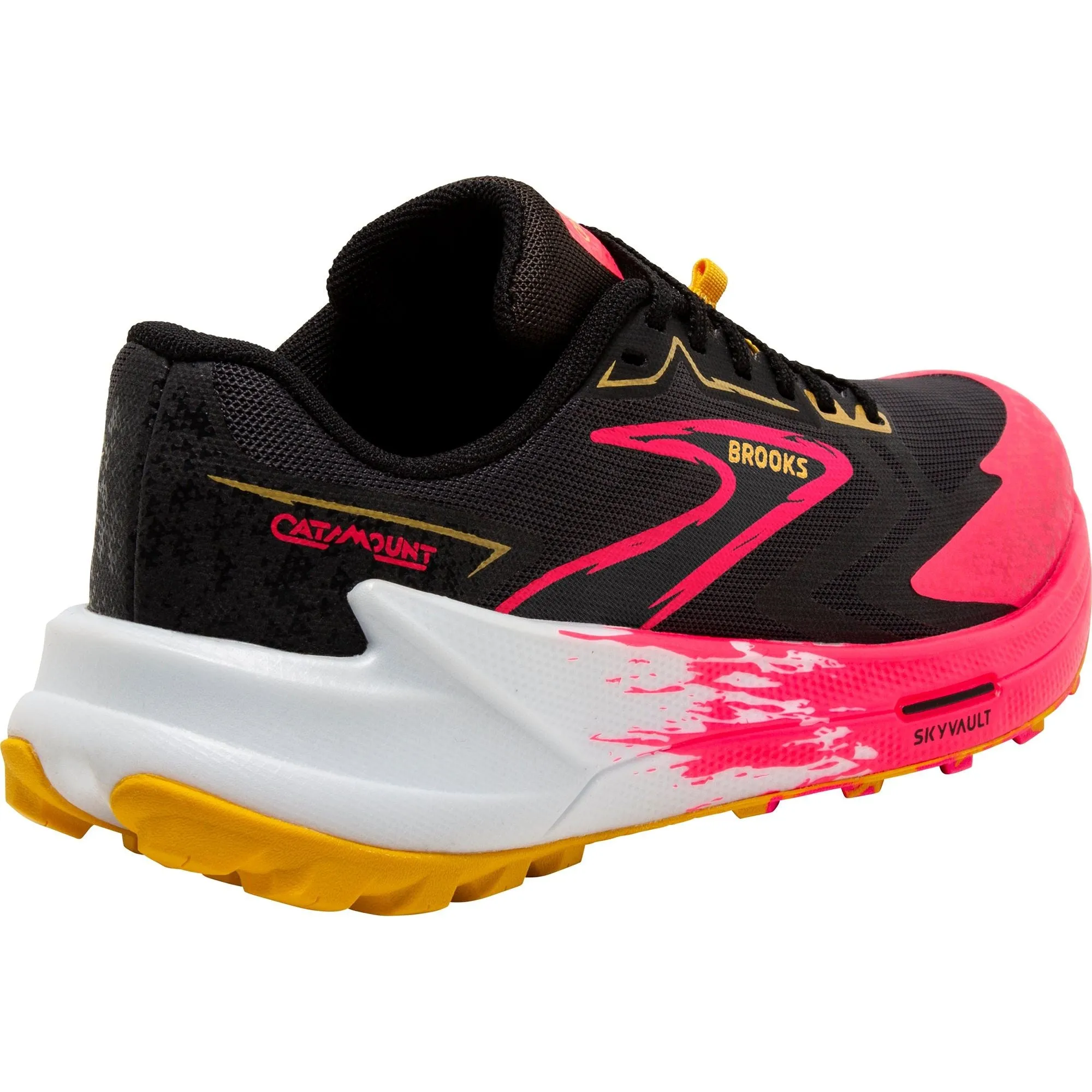 Shoes Brooks Brooks Catamount 3 Womens Trail Running Shoes - Black