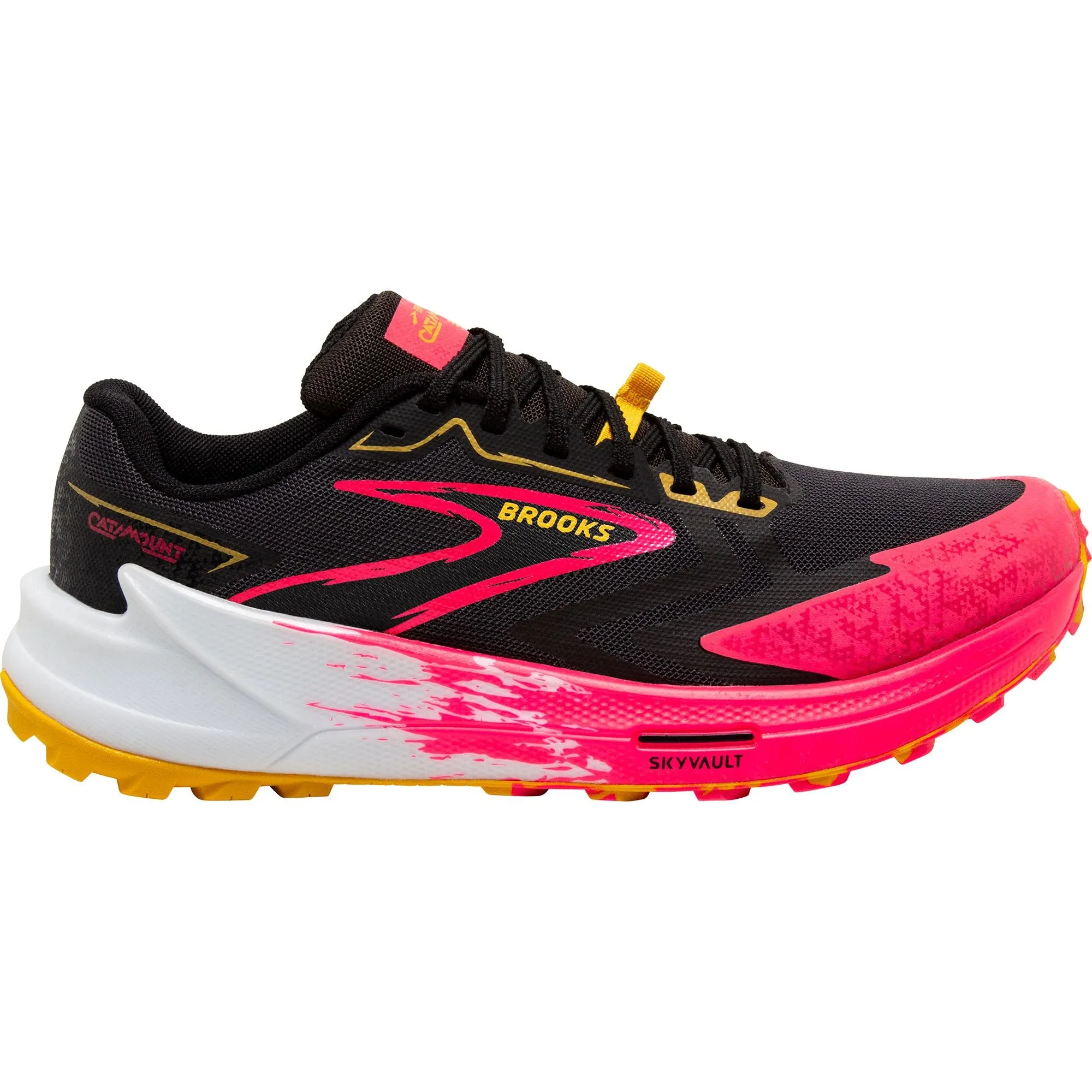 Shoes Brooks Brooks Catamount 3 Womens Trail Running Shoes - Black