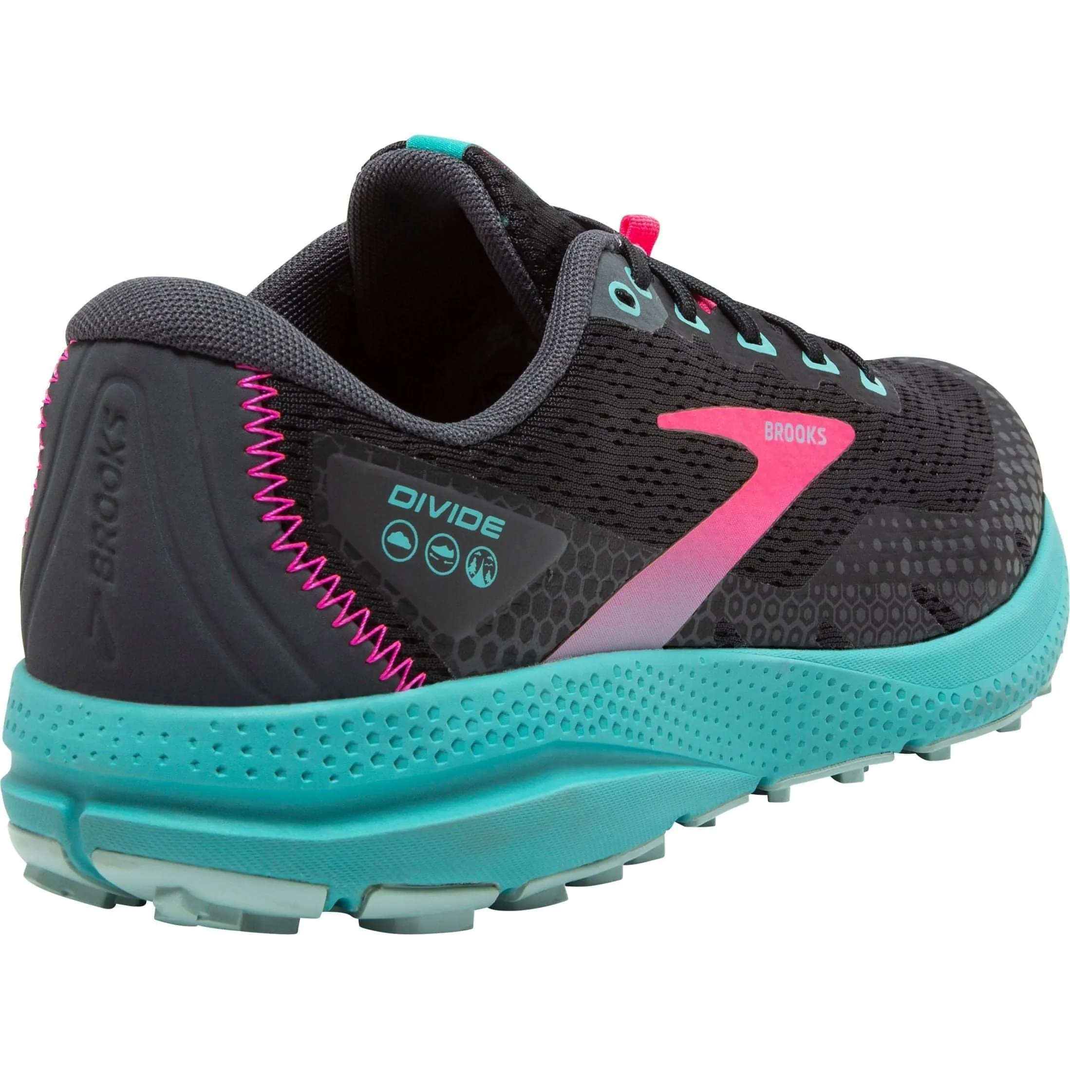 Shoes Brooks Brooks Divide 3 Womens Trail Running Shoes - Black