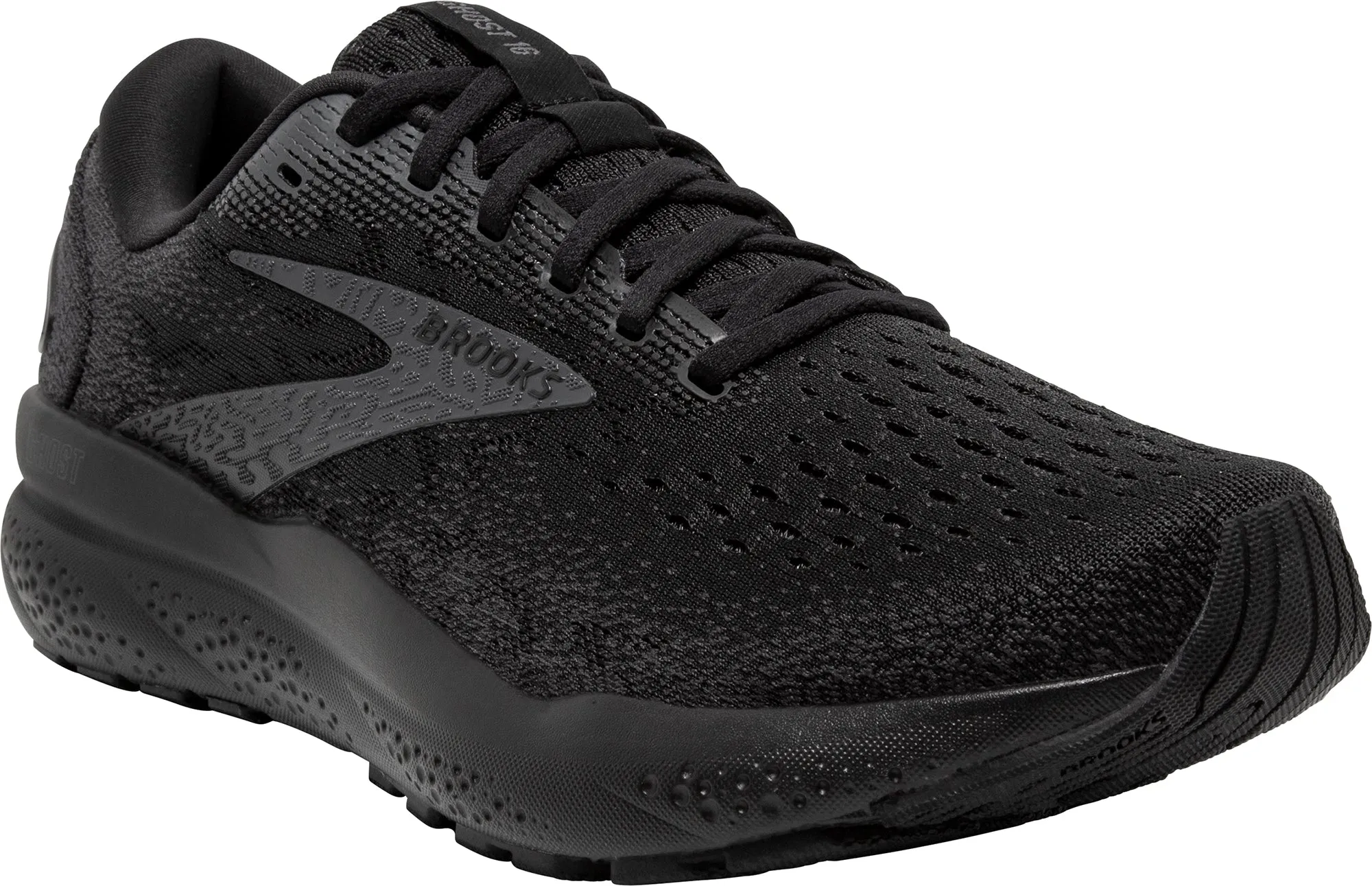 Shoes Brooks Brooks Ghost 16 WIDE FIT (2E) Mens Running Shoes - Black