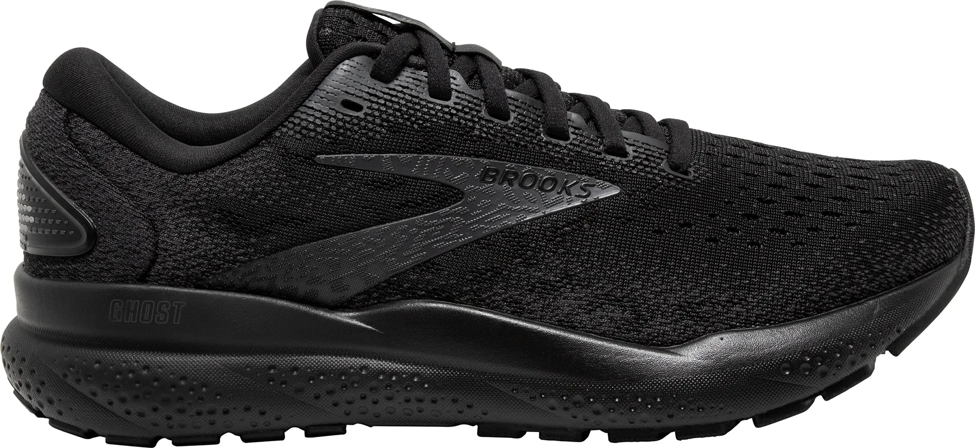 Shoes Brooks Brooks Ghost 16 WIDE FIT (2E) Mens Running Shoes - Black