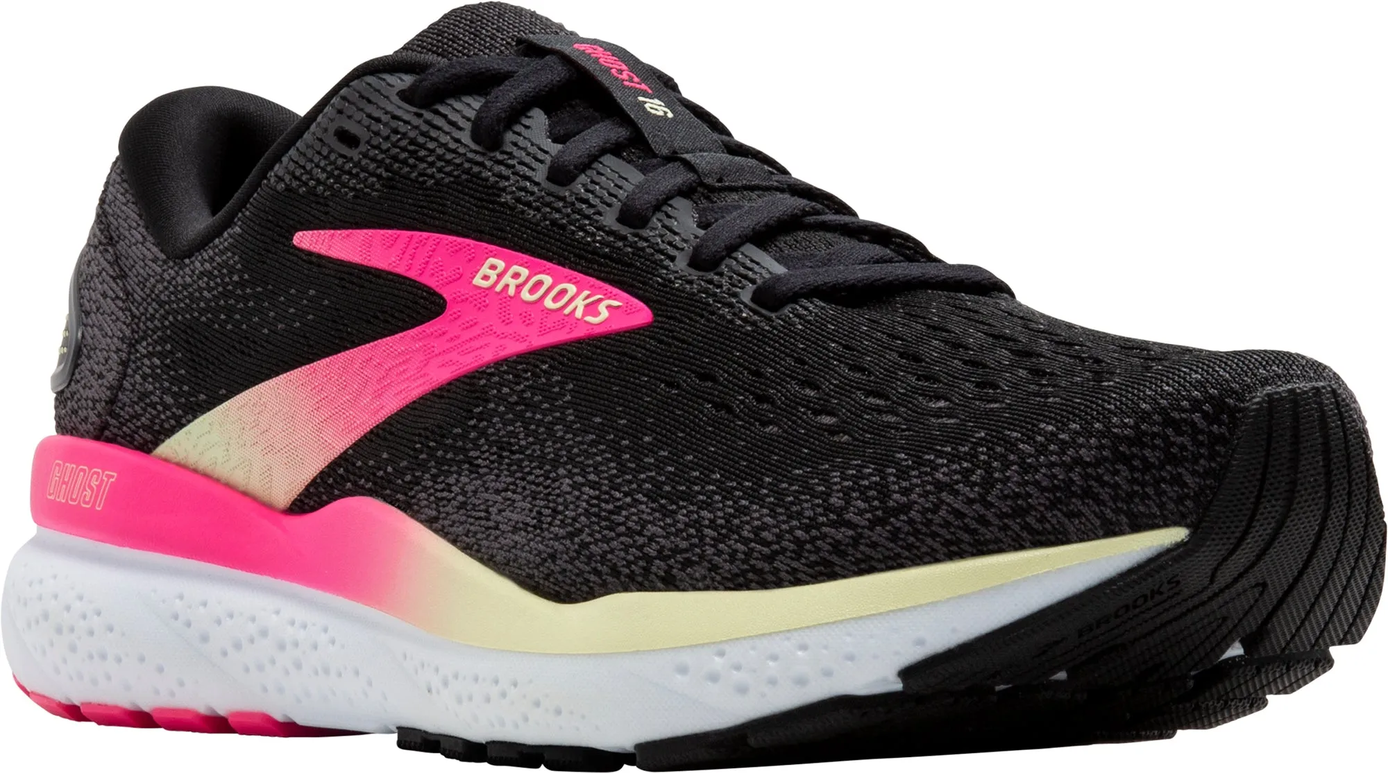 Shoes Brooks Brooks Ghost 16 WIDE FIT Womens Running Shoes - Black