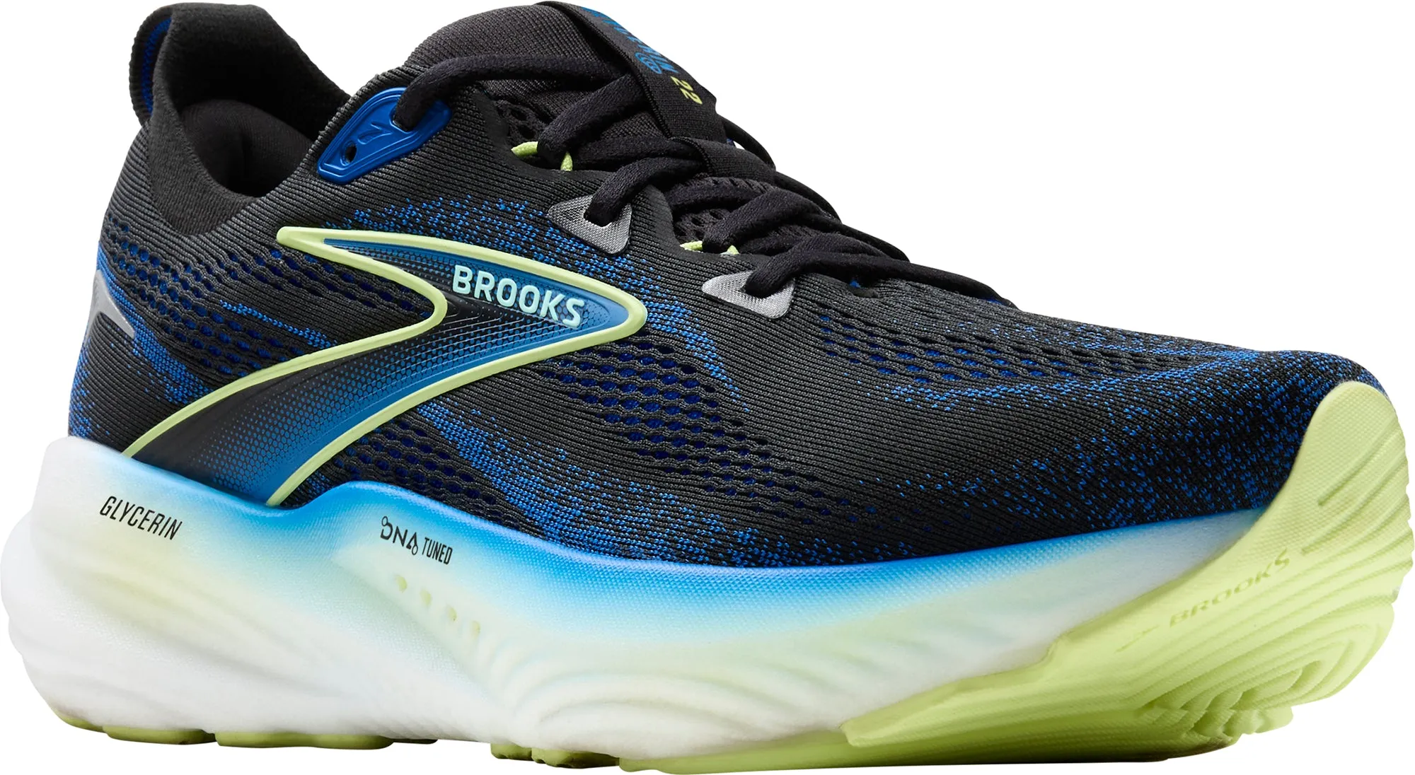 Shoes Brooks Brooks Glycerin 22 WIDE FIT Mens Running Shoes - Black