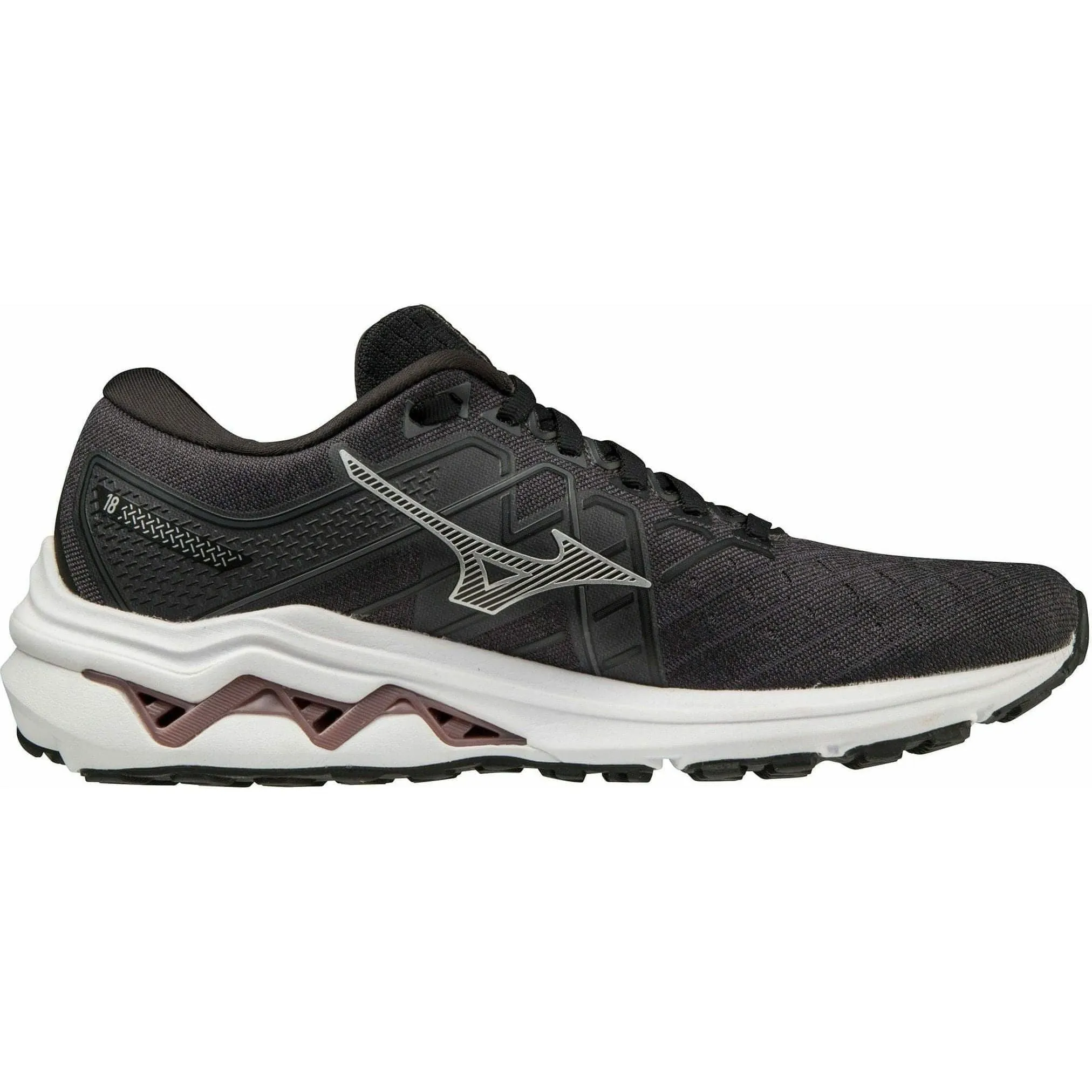 Shoes Mizuno Mizuno Wave Inspire 18 WIDE FIT (D) Womens Running Shoes - Black