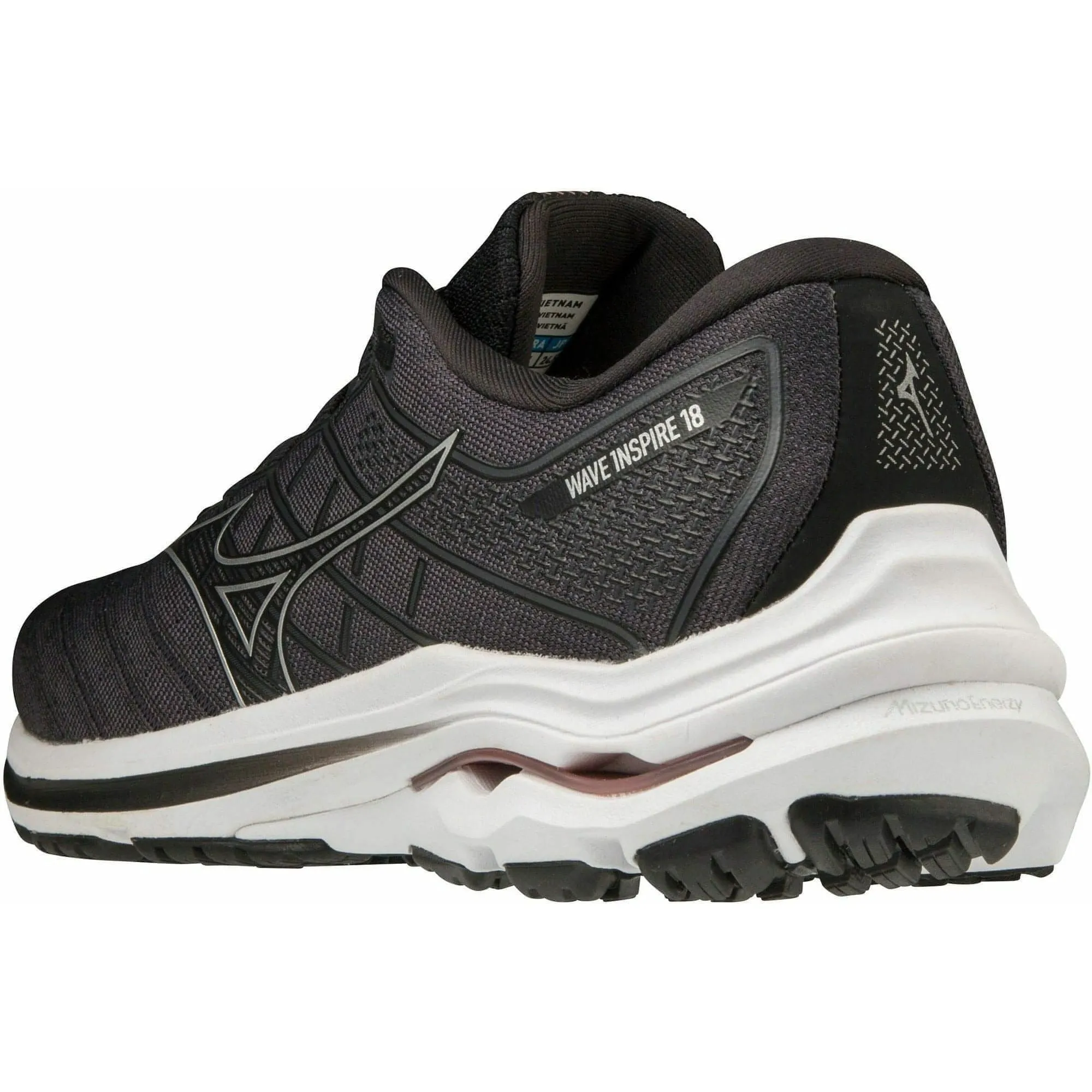 Shoes Mizuno Mizuno Wave Inspire 18 WIDE FIT (D) Womens Running Shoes - Black
