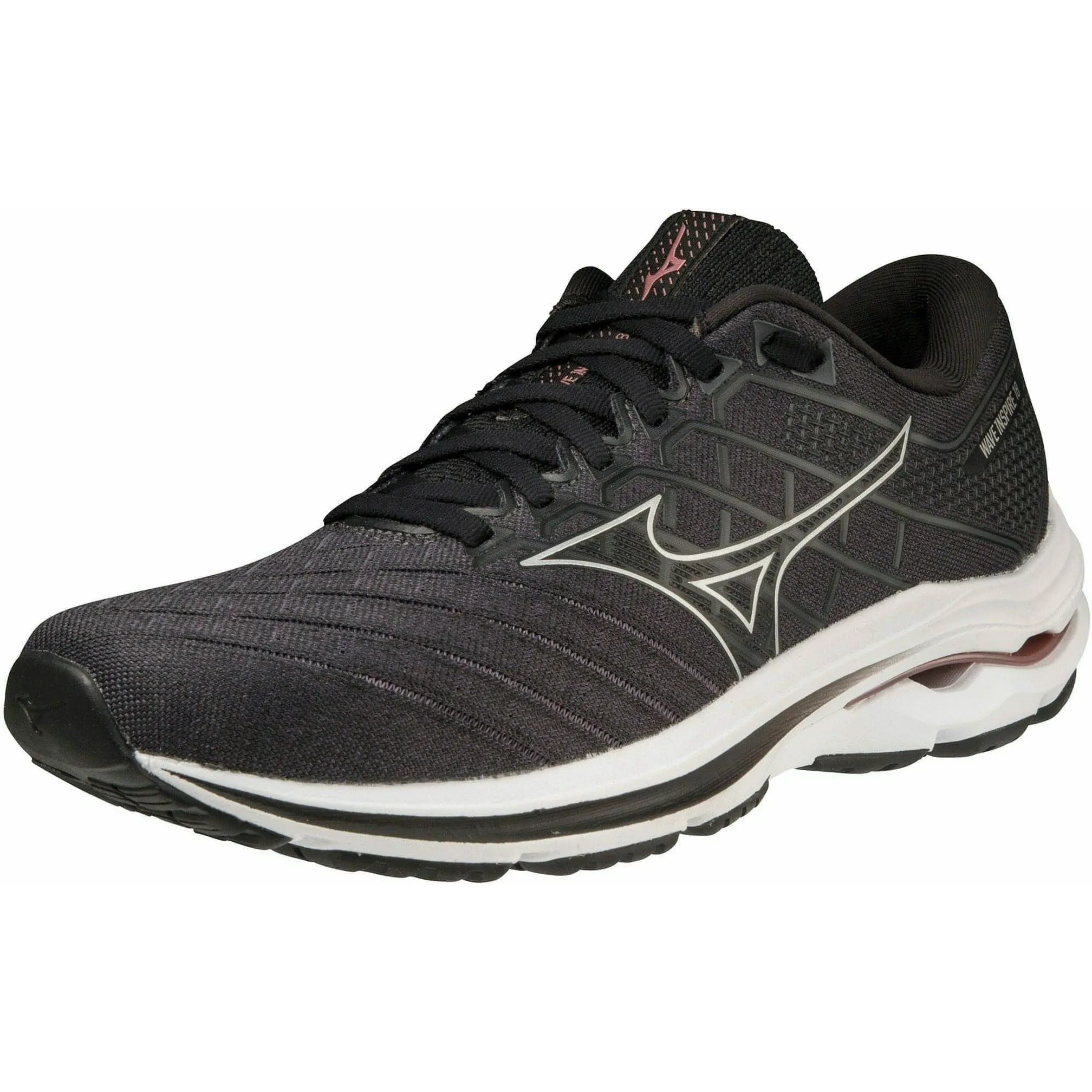 Shoes Mizuno Mizuno Wave Inspire 18 WIDE FIT (D) Womens Running Shoes - Black